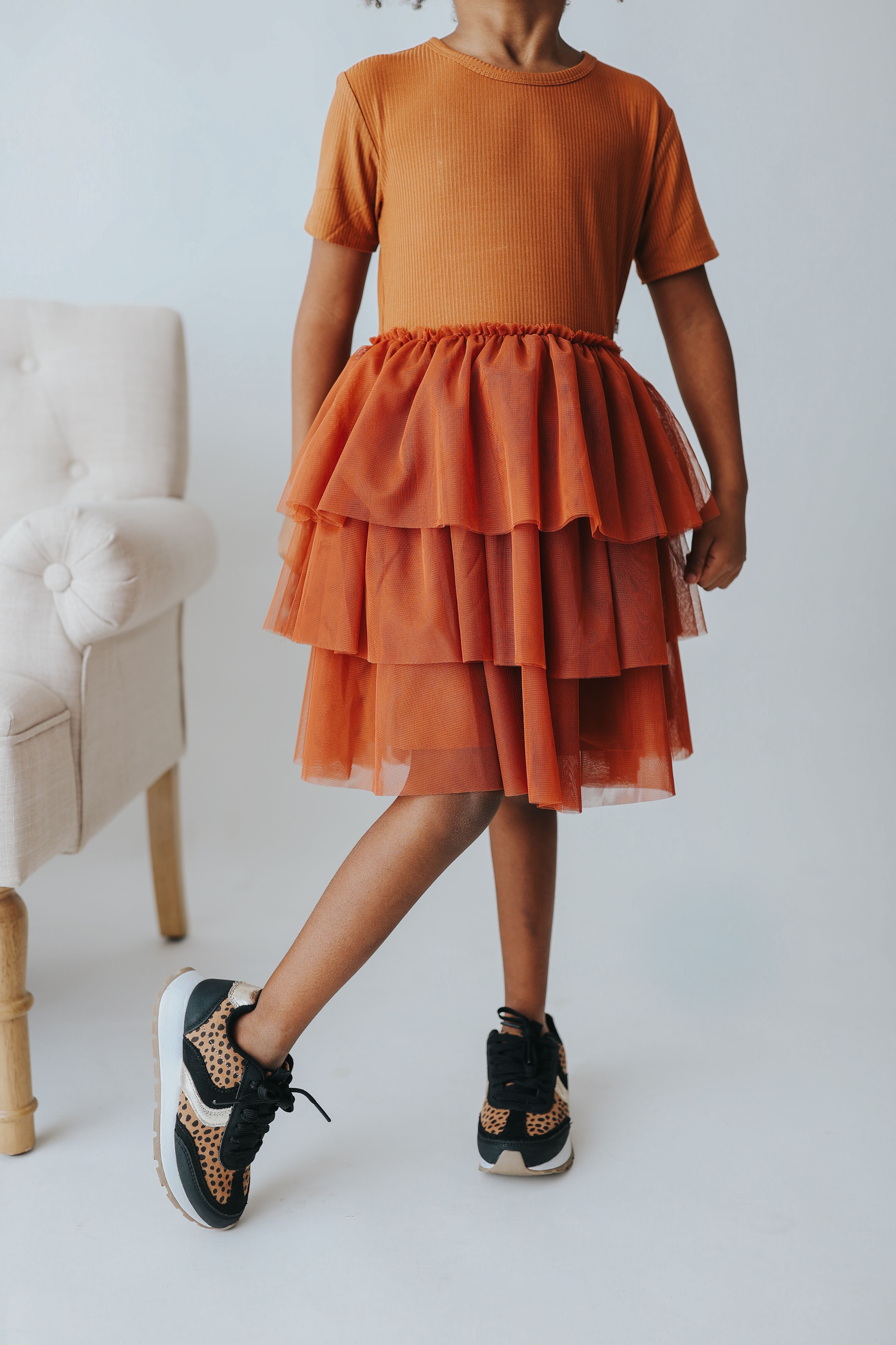COPPER RIB DREAM TUTU DRESS - Image 6