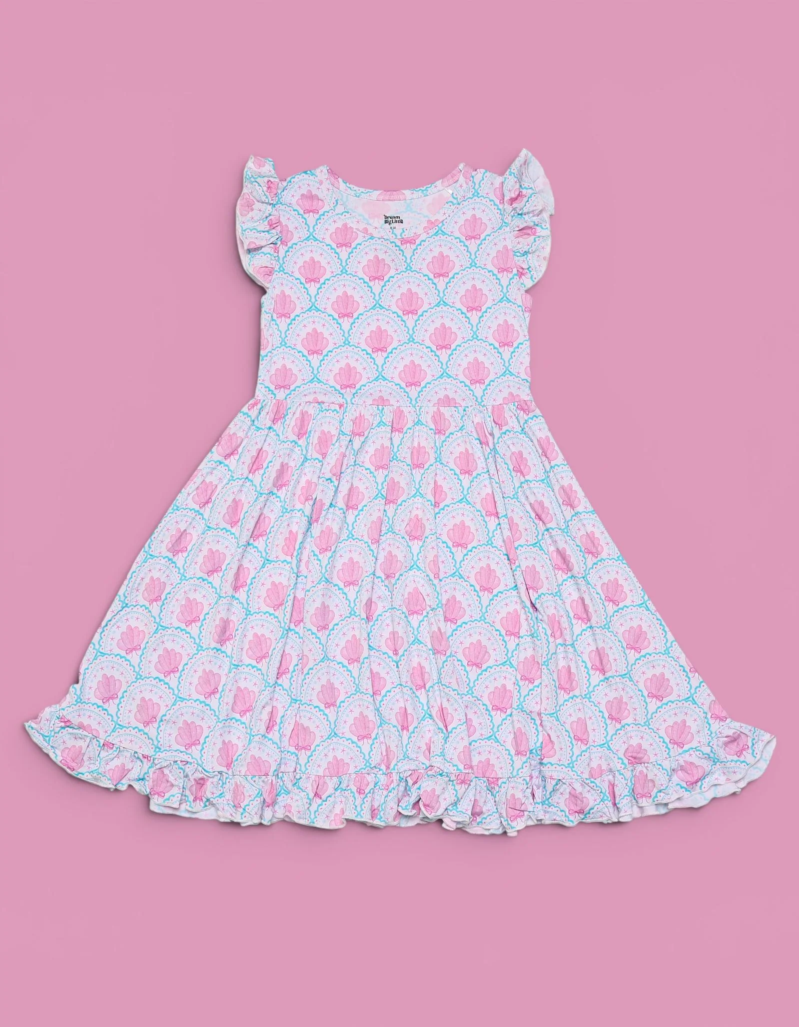 COQUETTE COAST CAP SLEEVE DREAM RUFFLE DRESS - Image 2