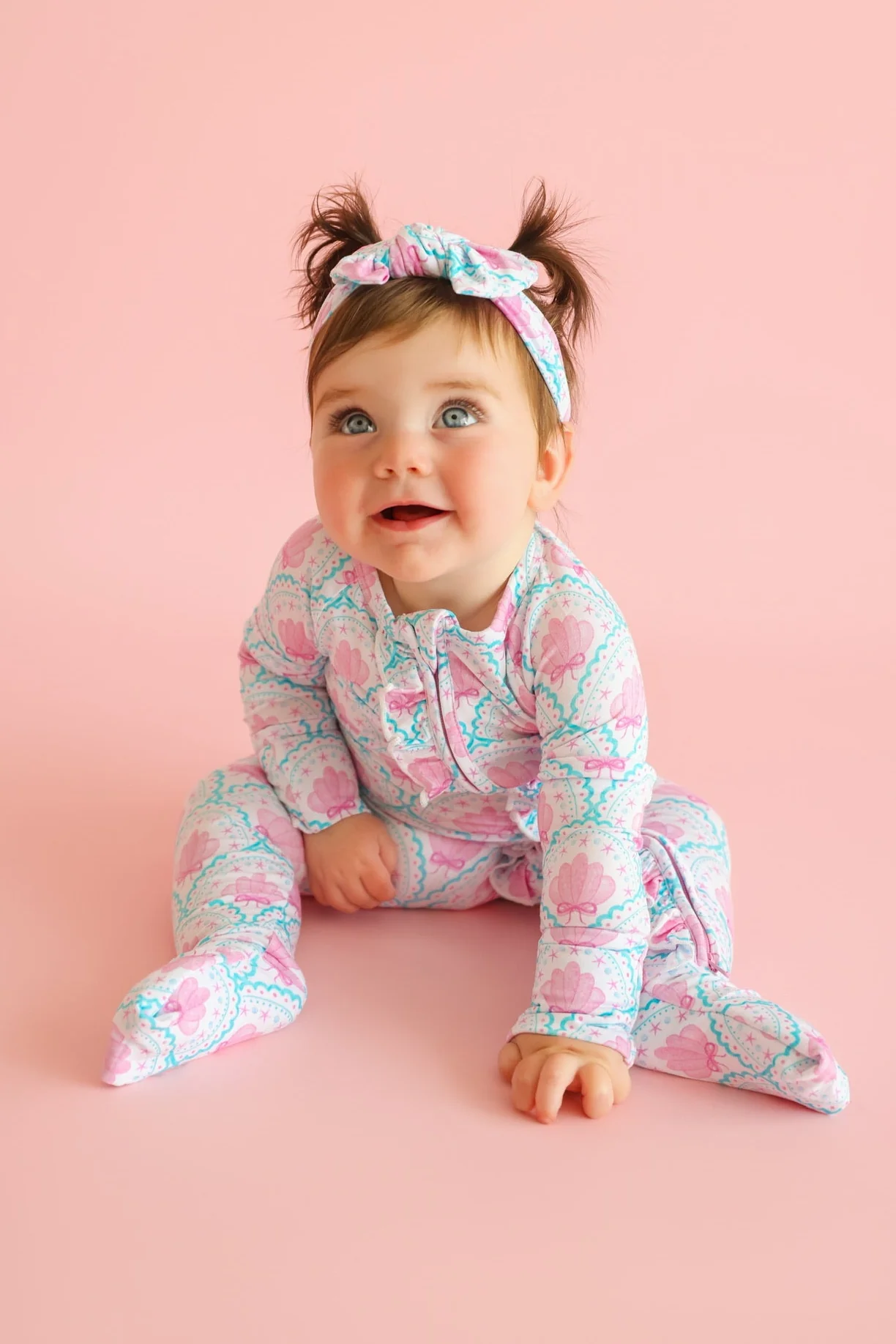 COQUETTE COAST DREAM RUFFLE ROMPER