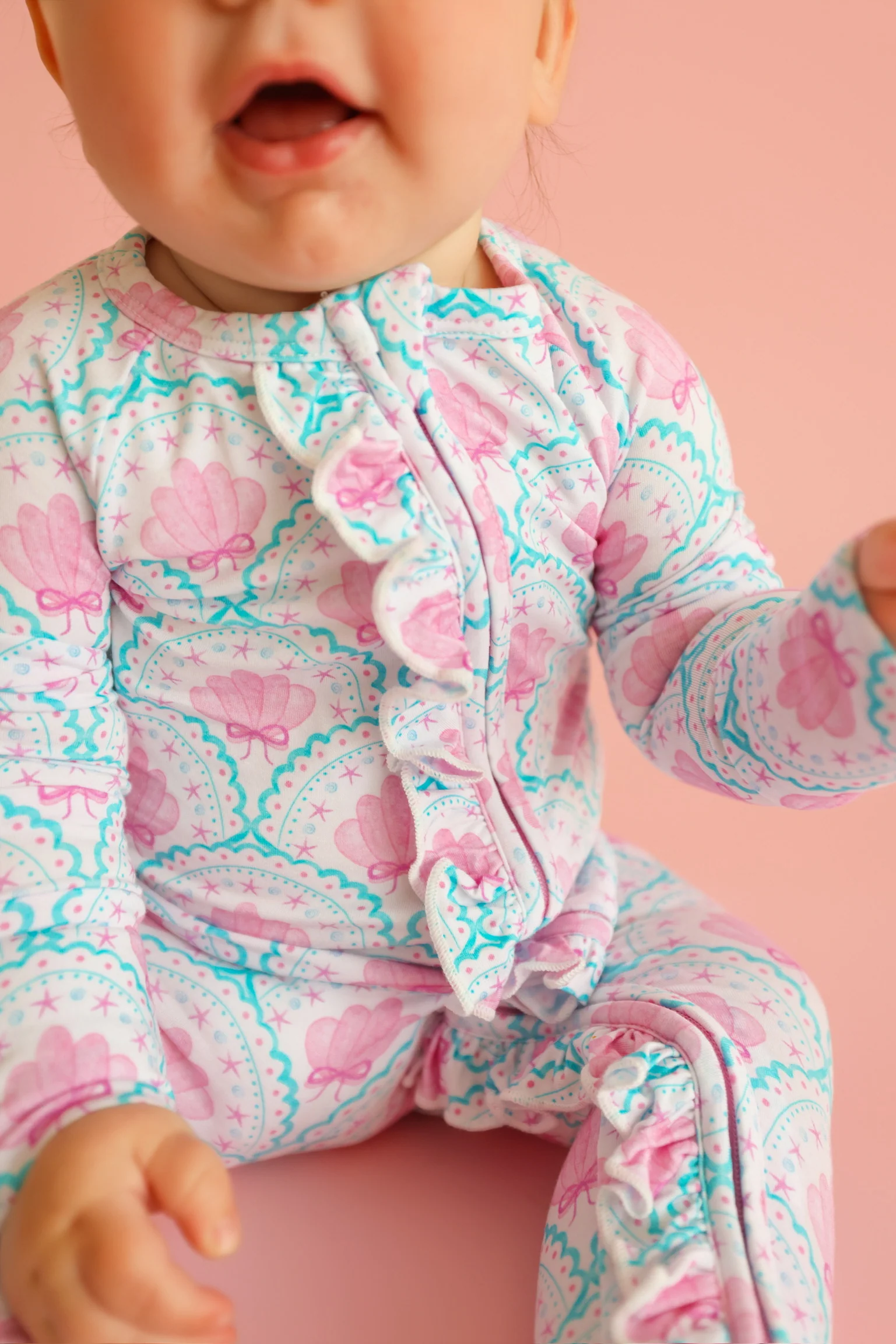 COQUETTE COAST DREAM RUFFLE ROMPER - Image 4