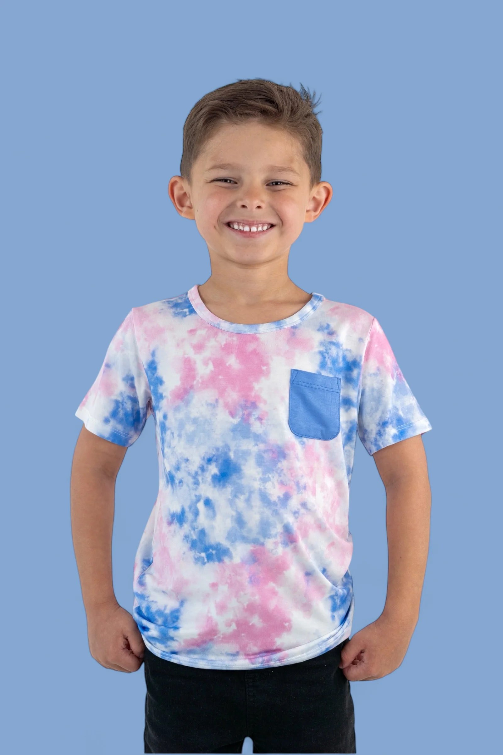 COTTON CANDY TIE DYE DREAM POCKET TEE - Image 3