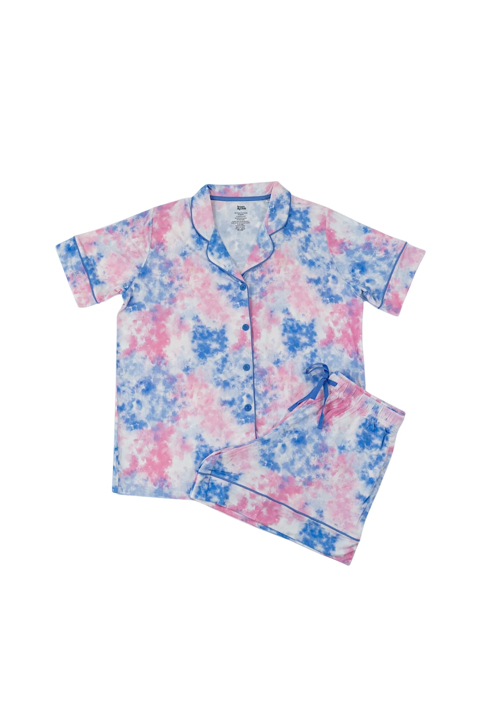 COTTON CANDY TIE DYE WOMEN’S DREAM SHORT SET - Image 12