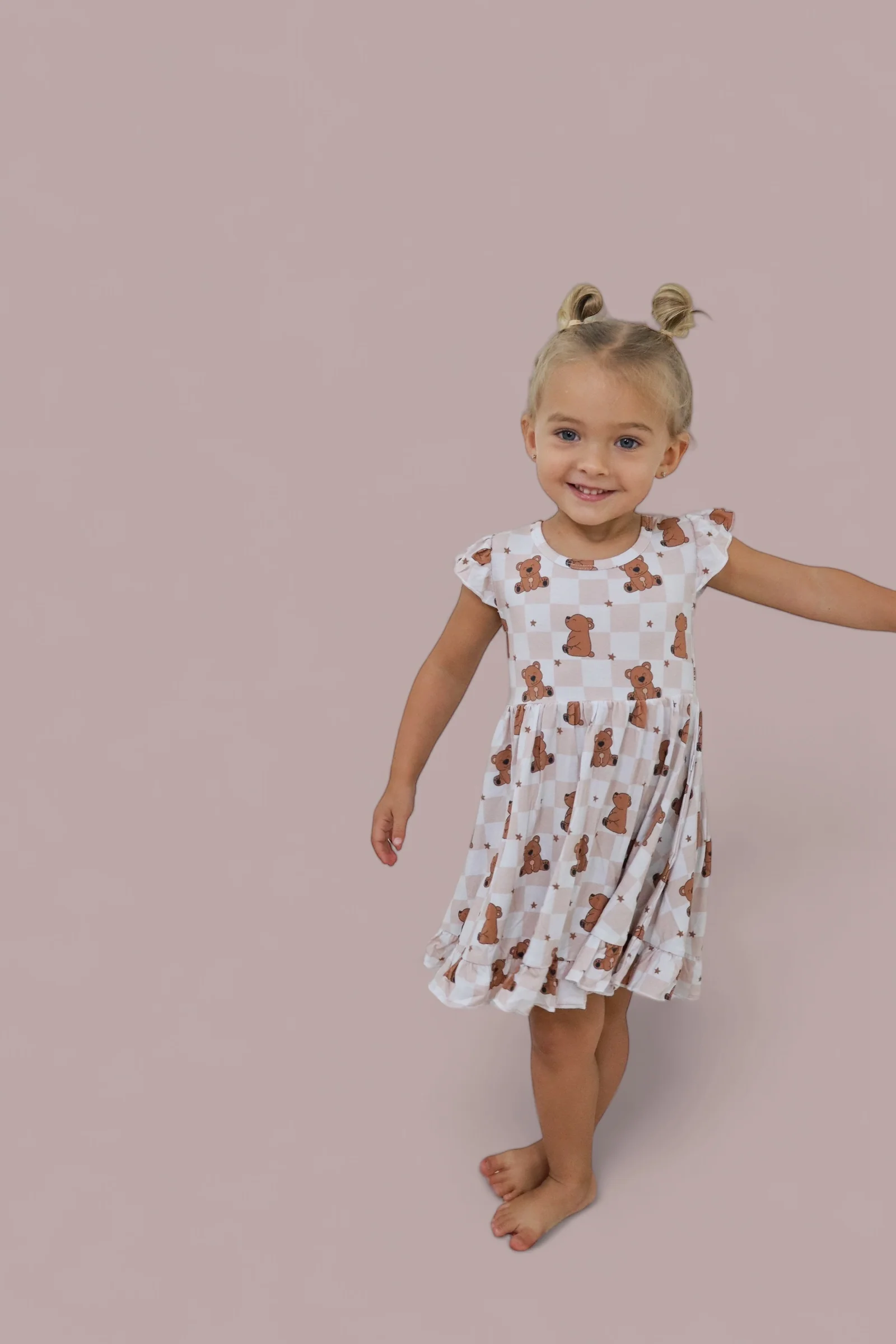 COZY BEAR DREAM RUFFLE DRESS - Image 10