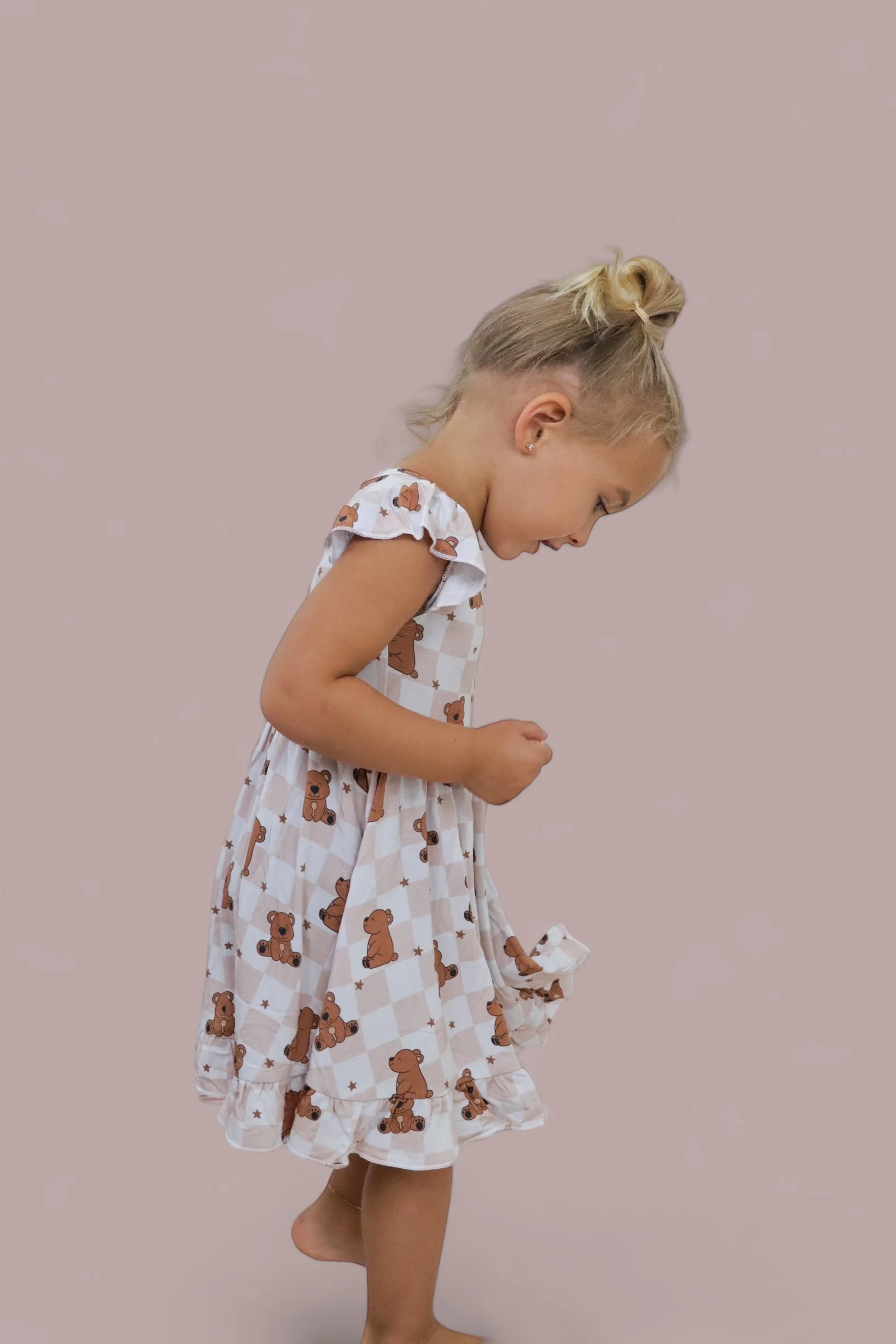 COZY BEAR DREAM RUFFLE DRESS - Image 11