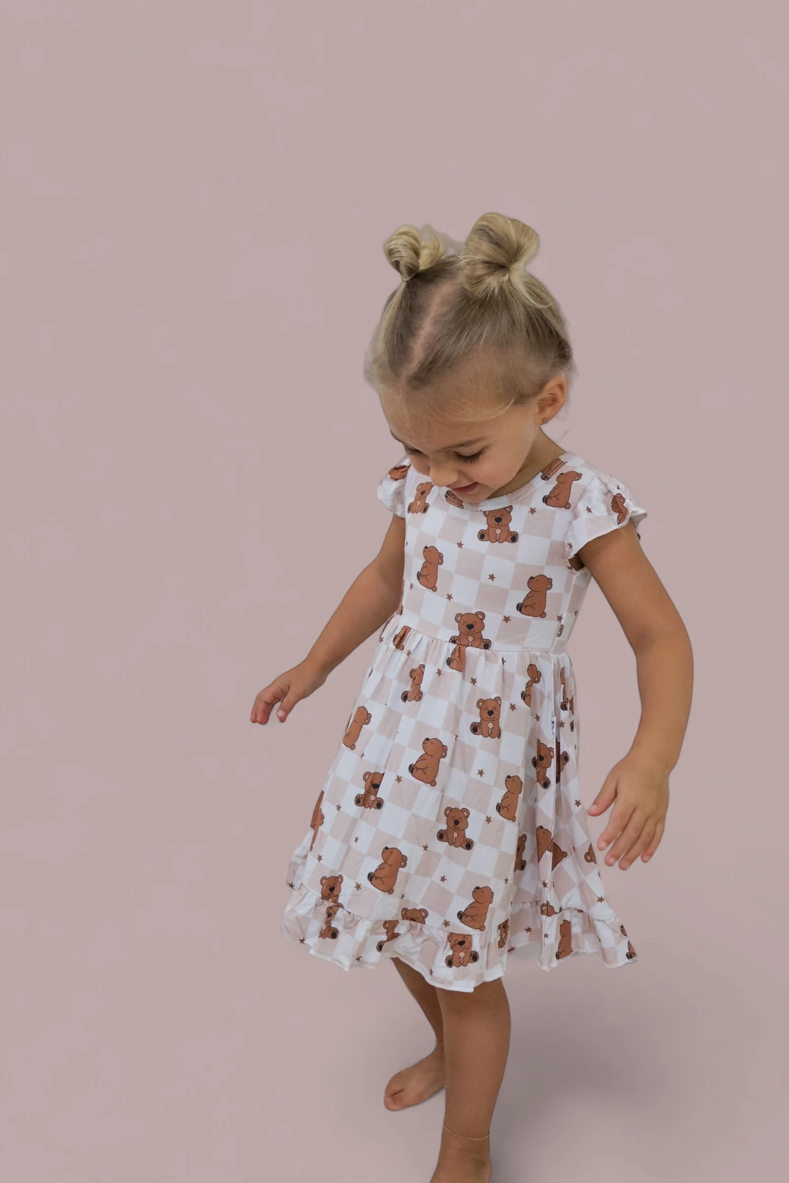 COZY BEAR DREAM RUFFLE DRESS - Image 12