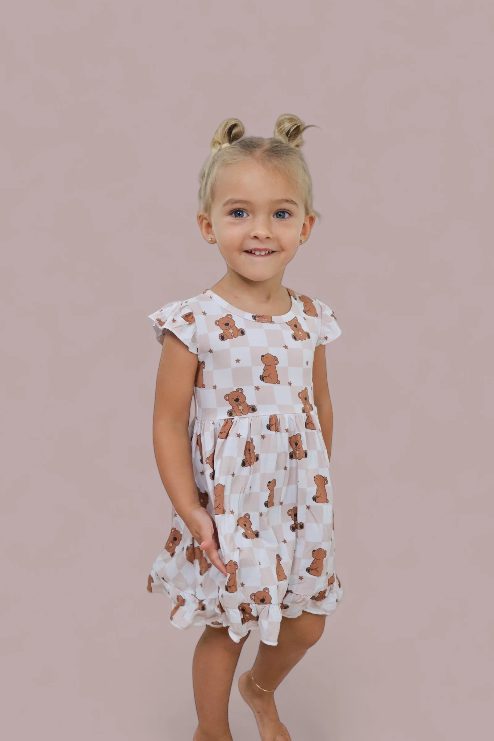 COZY BEAR DREAM RUFFLE DRESS - Image 13