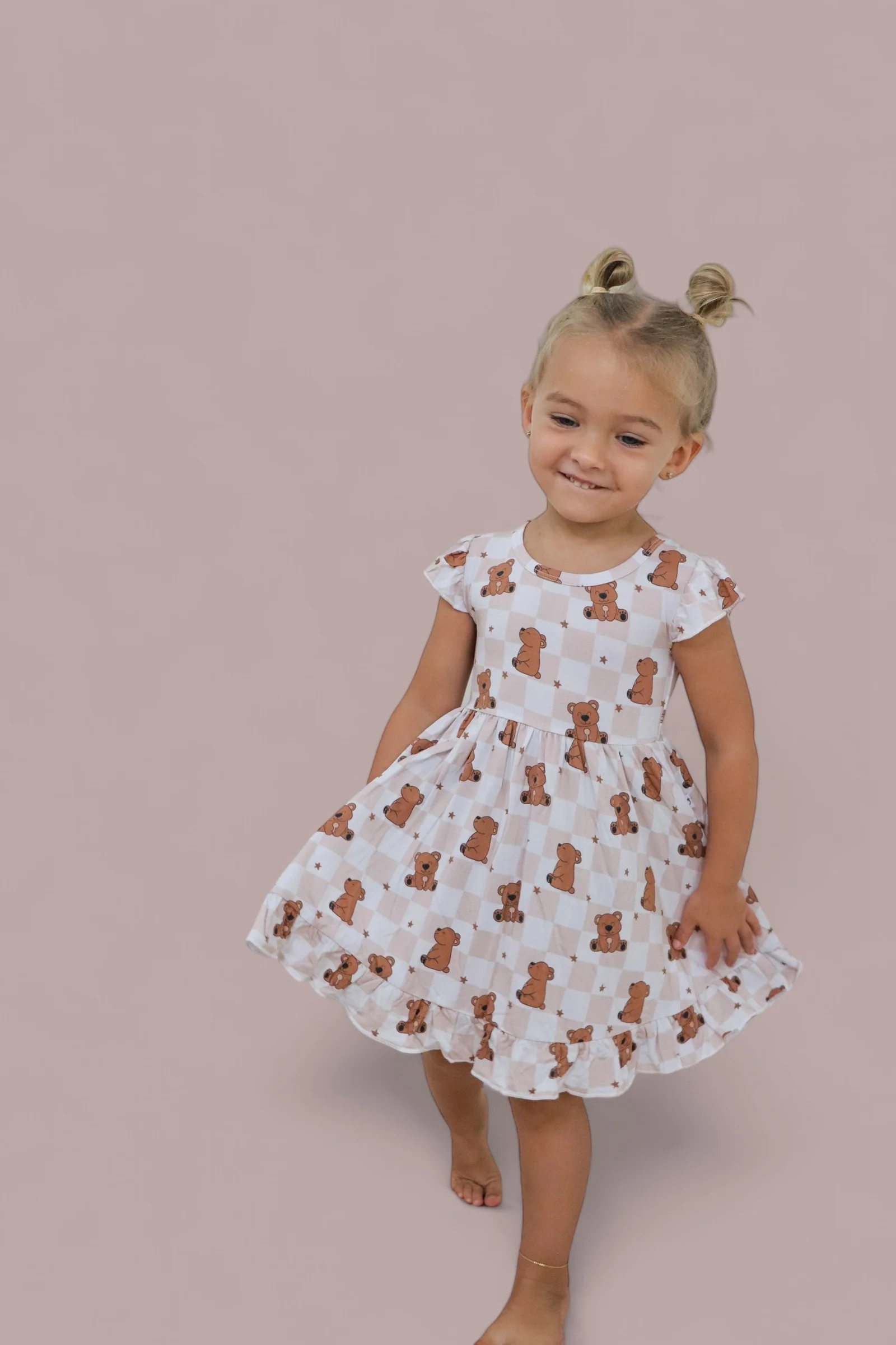 COZY BEAR DREAM RUFFLE DRESS - Image 14