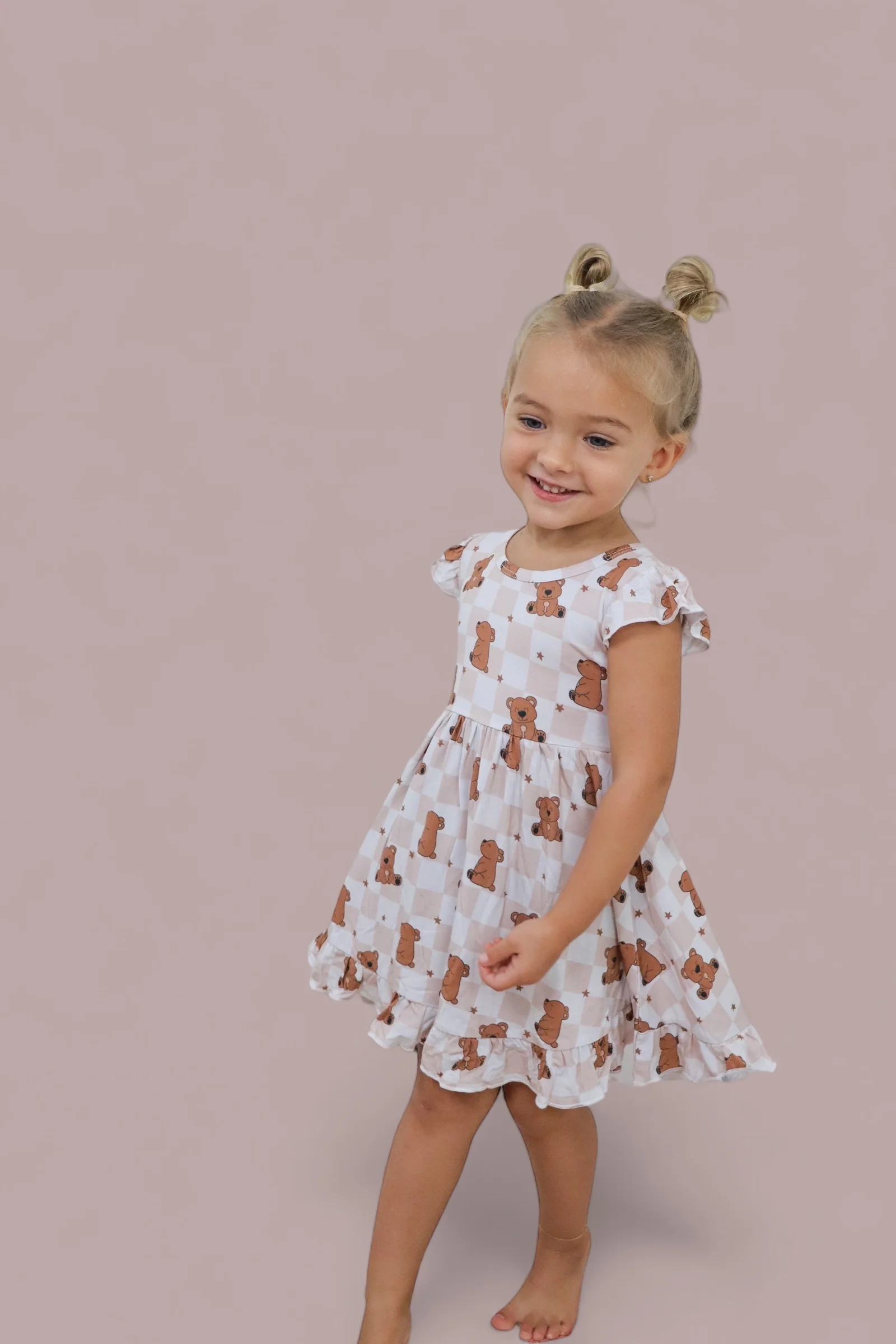 COZY BEAR DREAM RUFFLE DRESS - Image 15