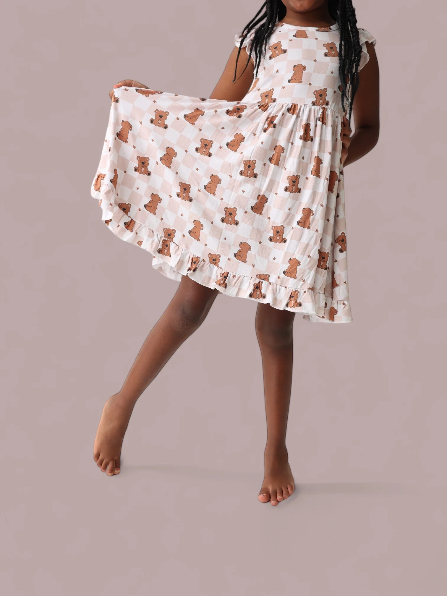 COZY BEAR DREAM RUFFLE DRESS - Image 8