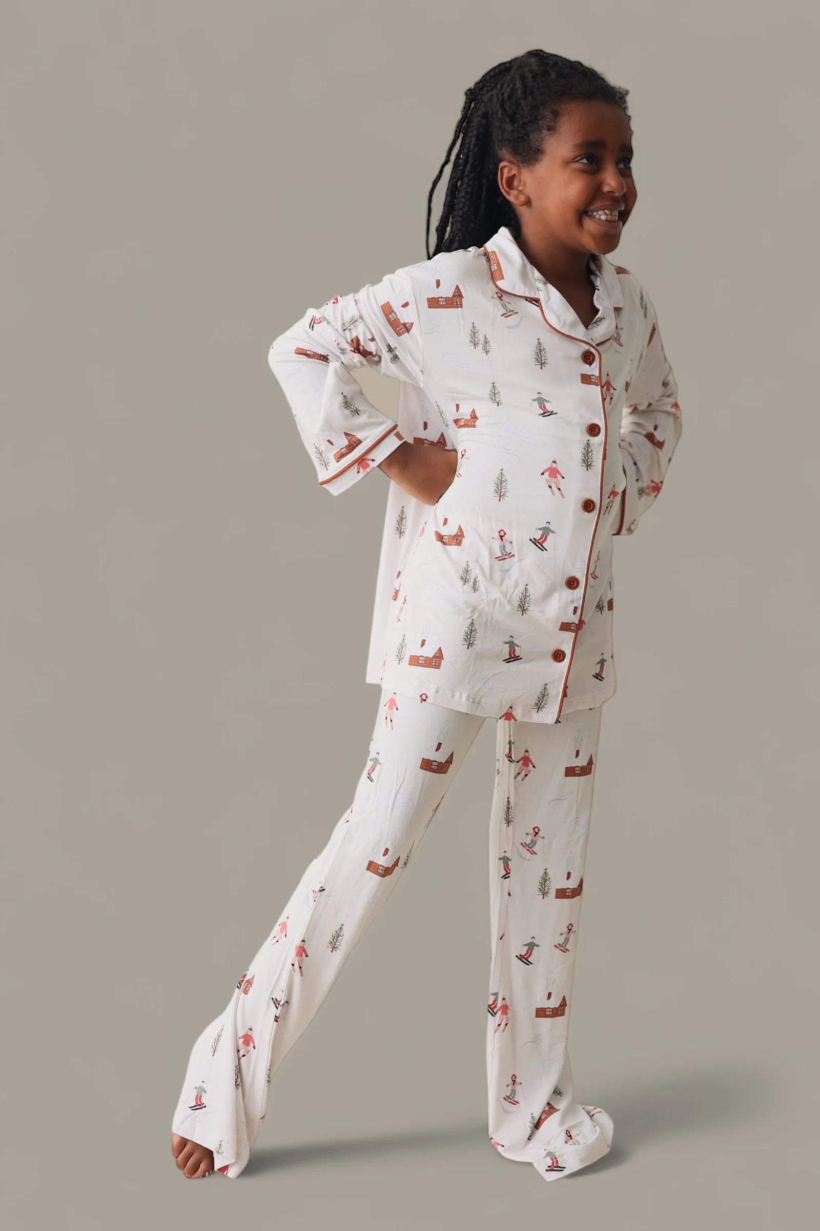 COZY CHALET DREAM GIRL'S FLARE SET - Image 11