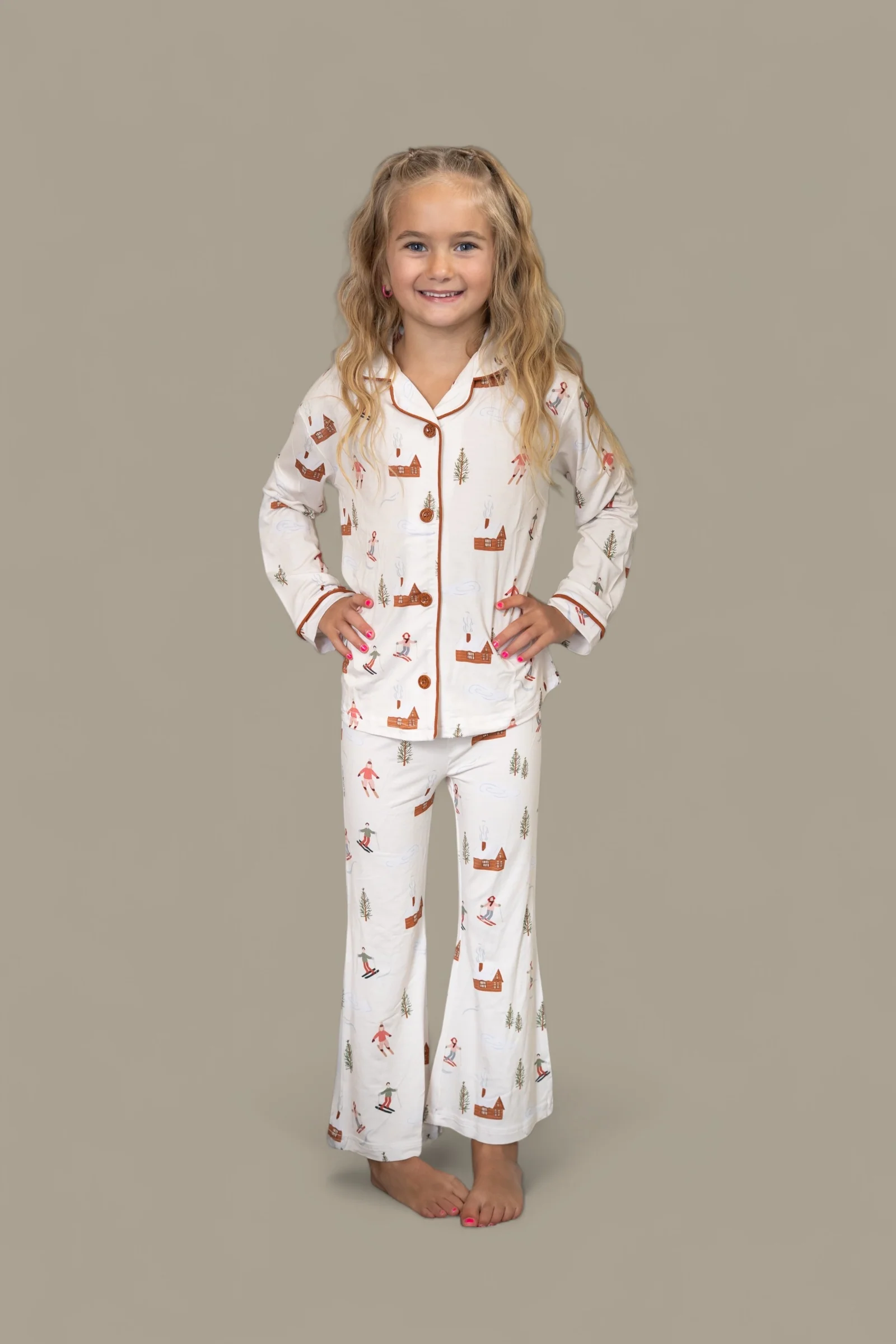 COZY CHALET DREAM GIRL'S FLARE SET - Image 21