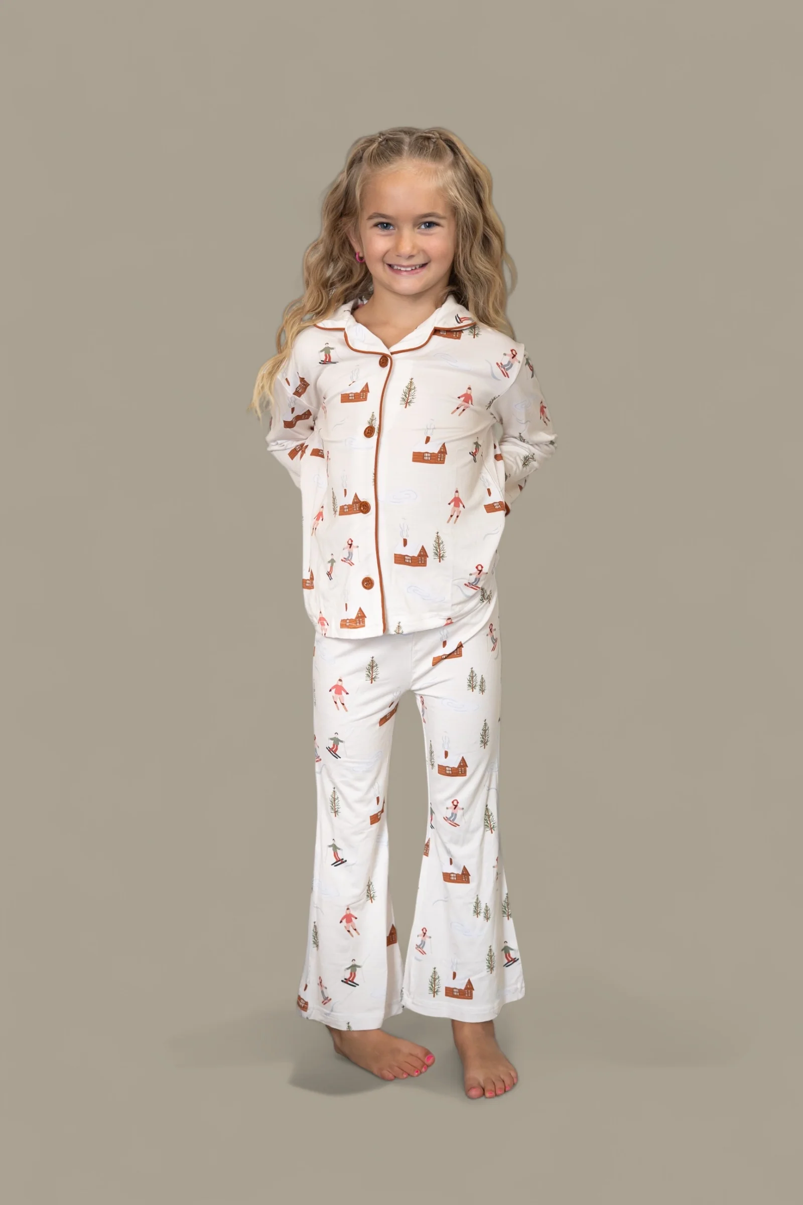 COZY CHALET DREAM GIRL'S FLARE SET - Image 24