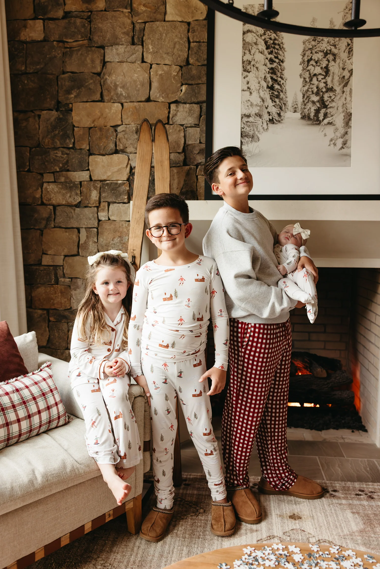COZY CHALET DREAM GIRL'S FLARE SET - Image 9