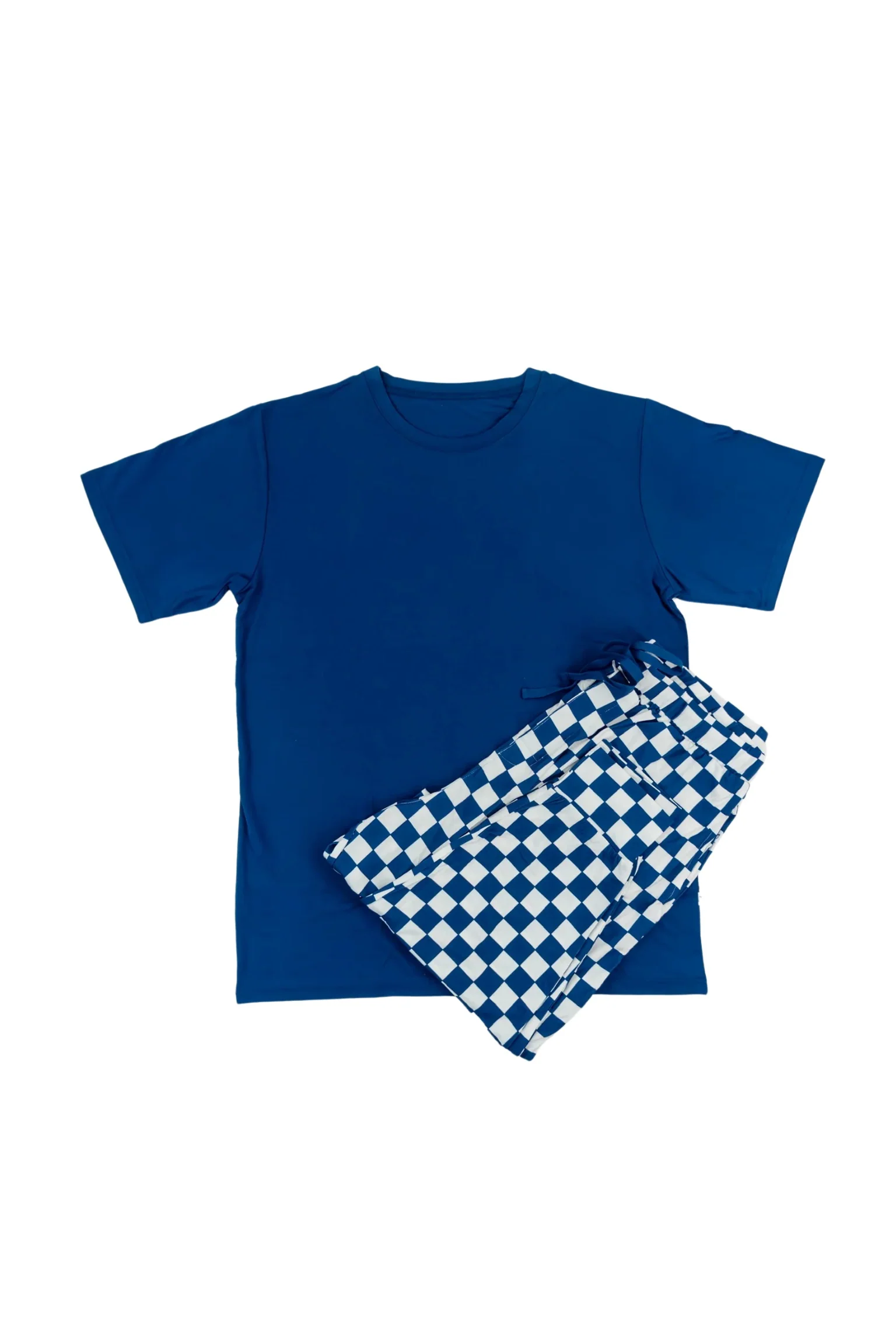 NAVY CHECKERS MEN'S DREAM JOGGER SET - Image 6