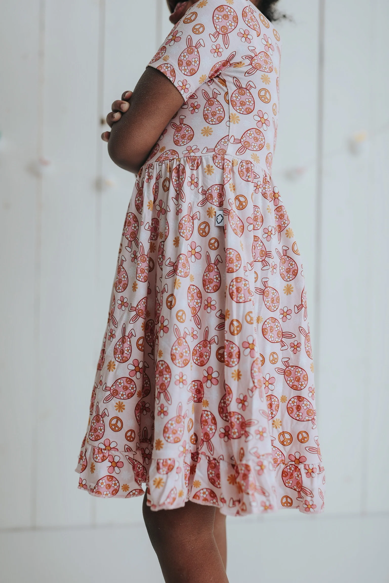 DON'T WORRY BE HOPPY DREAM RUFFLE DRESS - Image 3