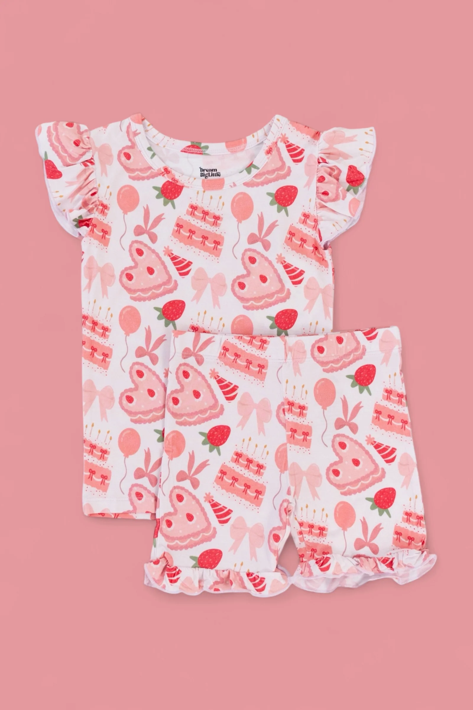 BERRY SWEET BIRTHDAY DREAM RUFFLE SHORT SET - Image 2