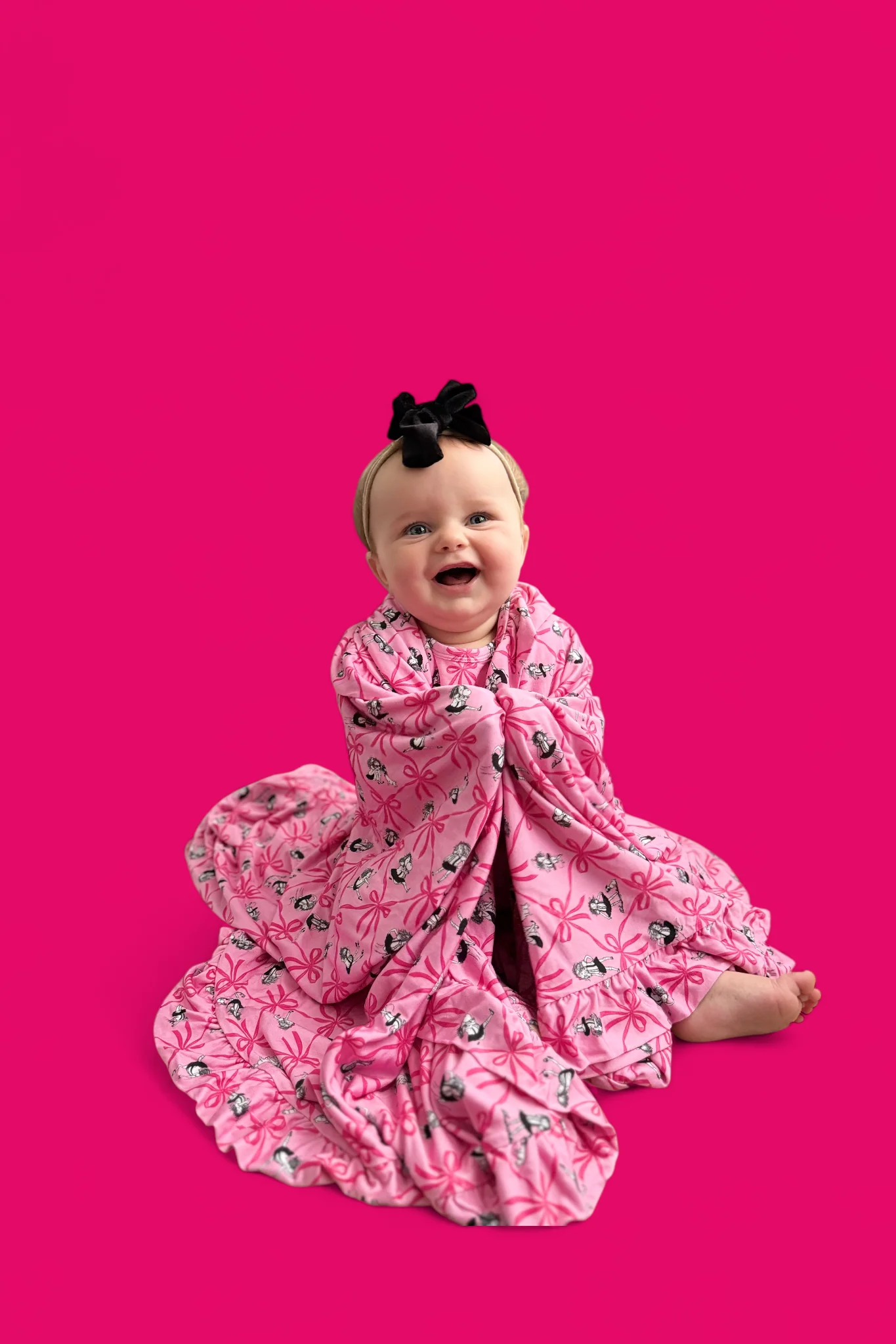 ELOISE PRE-ORDER ROYAL RIBBONS DREAM RUFFLE BLANKET - Image 13