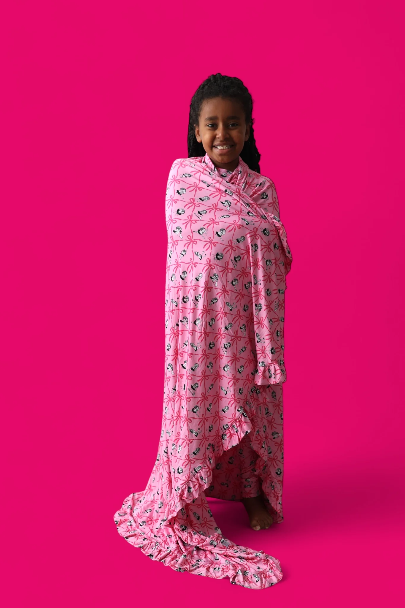 ELOISE PRE-ORDER ROYAL RIBBONS DREAM RUFFLE BLANKET - Image 5