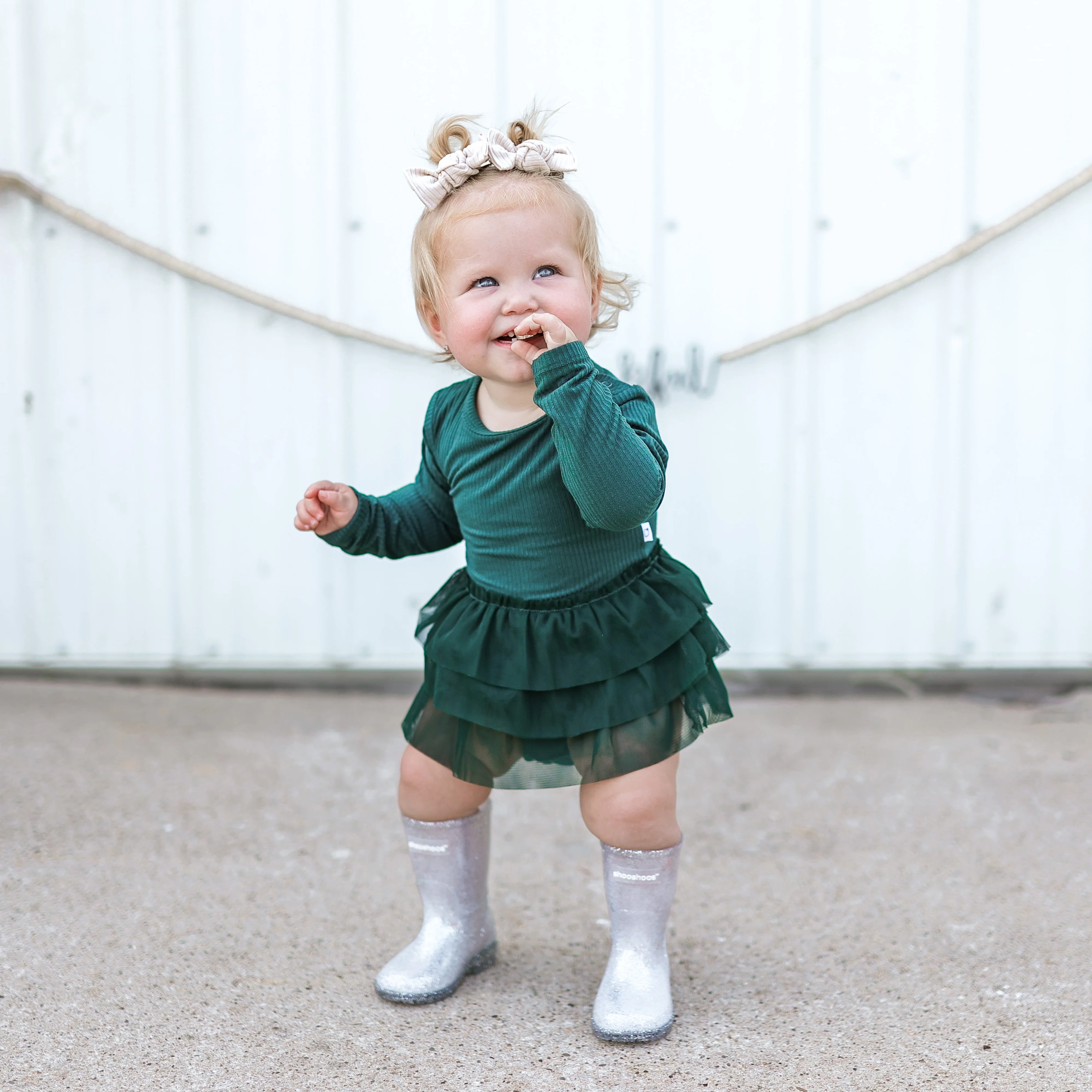 EVERGREEN RIB DREAM TUTU BODYSUIT DRESS - Image 7