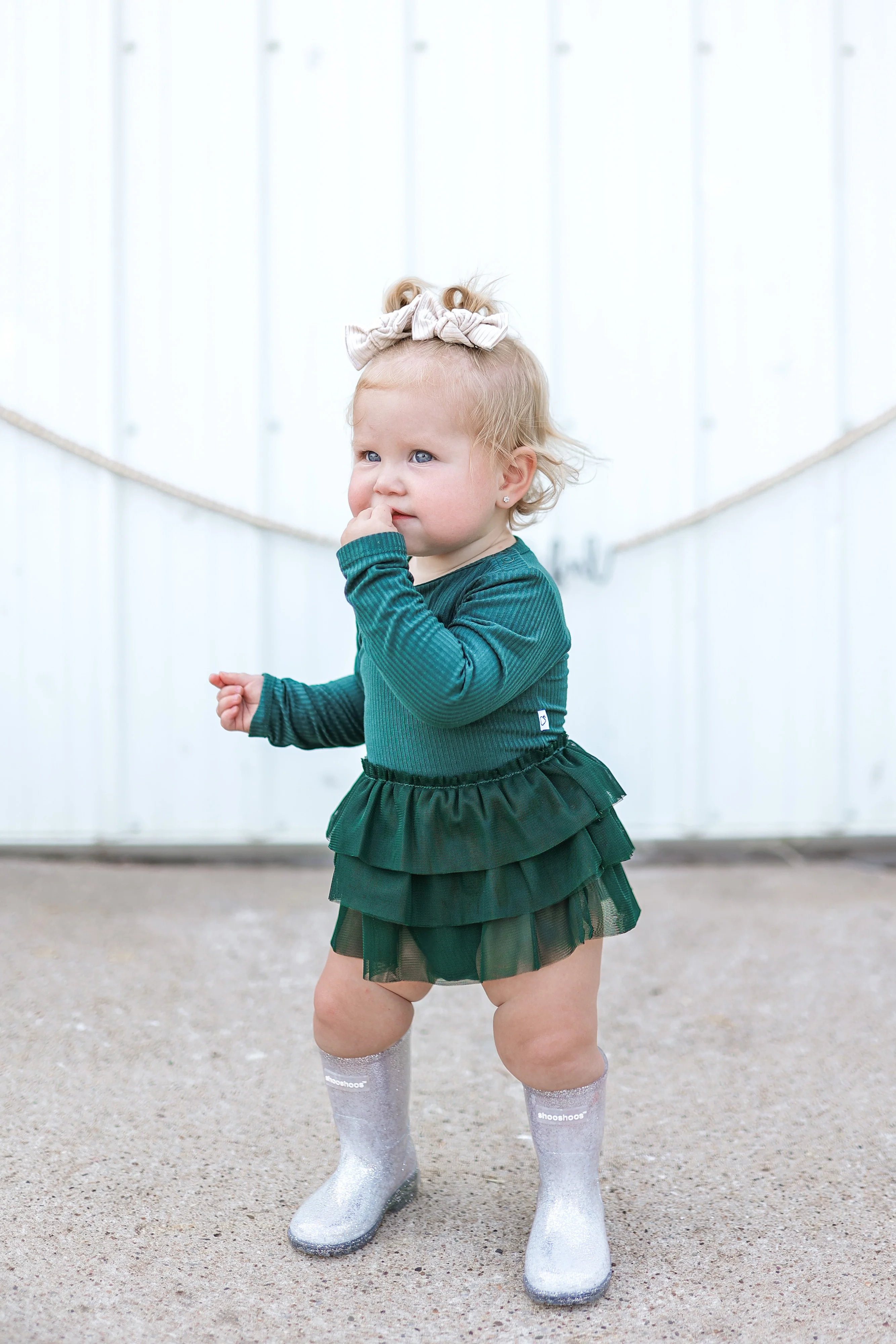 EVERGREEN RIB DREAM TUTU BODYSUIT DRESS - Image 8