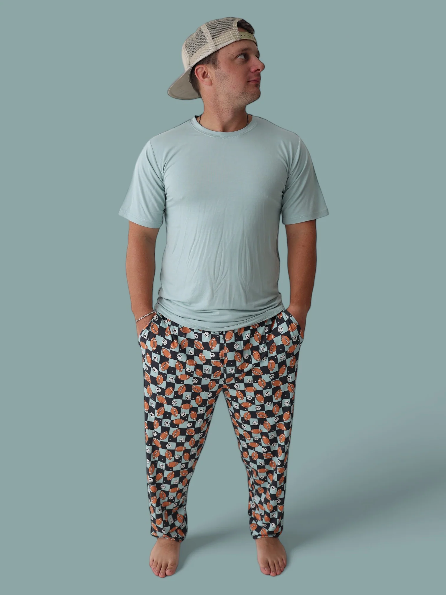 EXCLUSIVE LUKE'S FANTASY FOOTBALL SHORT SLEEVE MEN'S DREAM JOGGER SET - Image 13