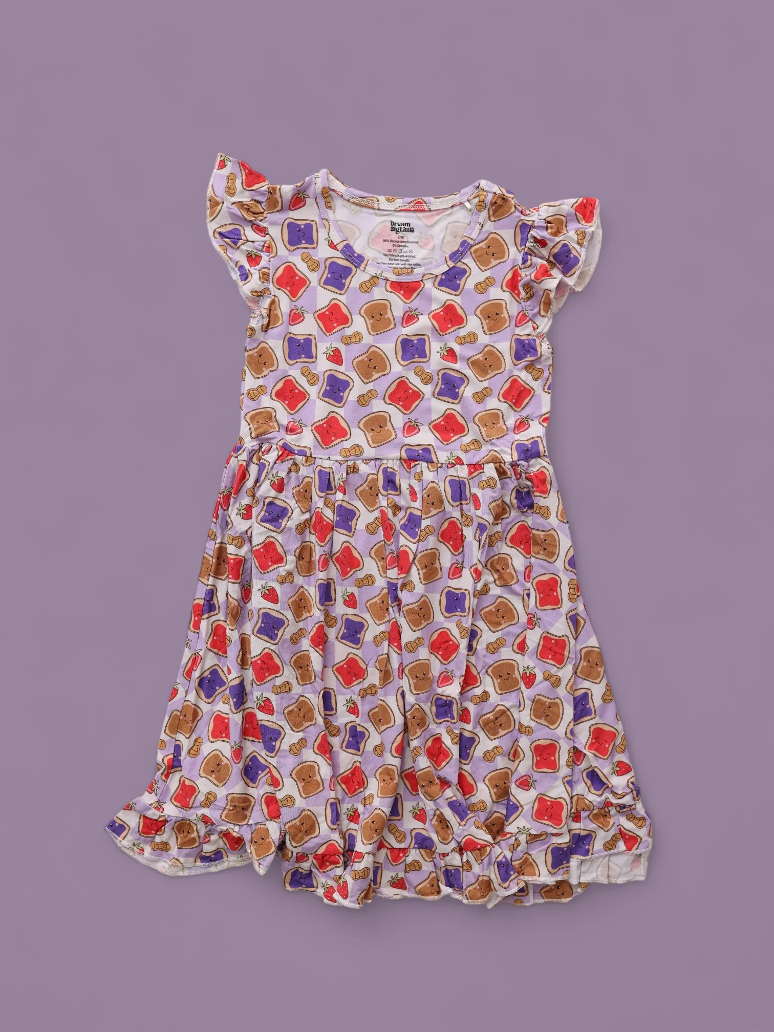EXCLUSIVE PEANUT BUTTER JELLY TIME DREAM RUFFLE DRESS - Image 4
