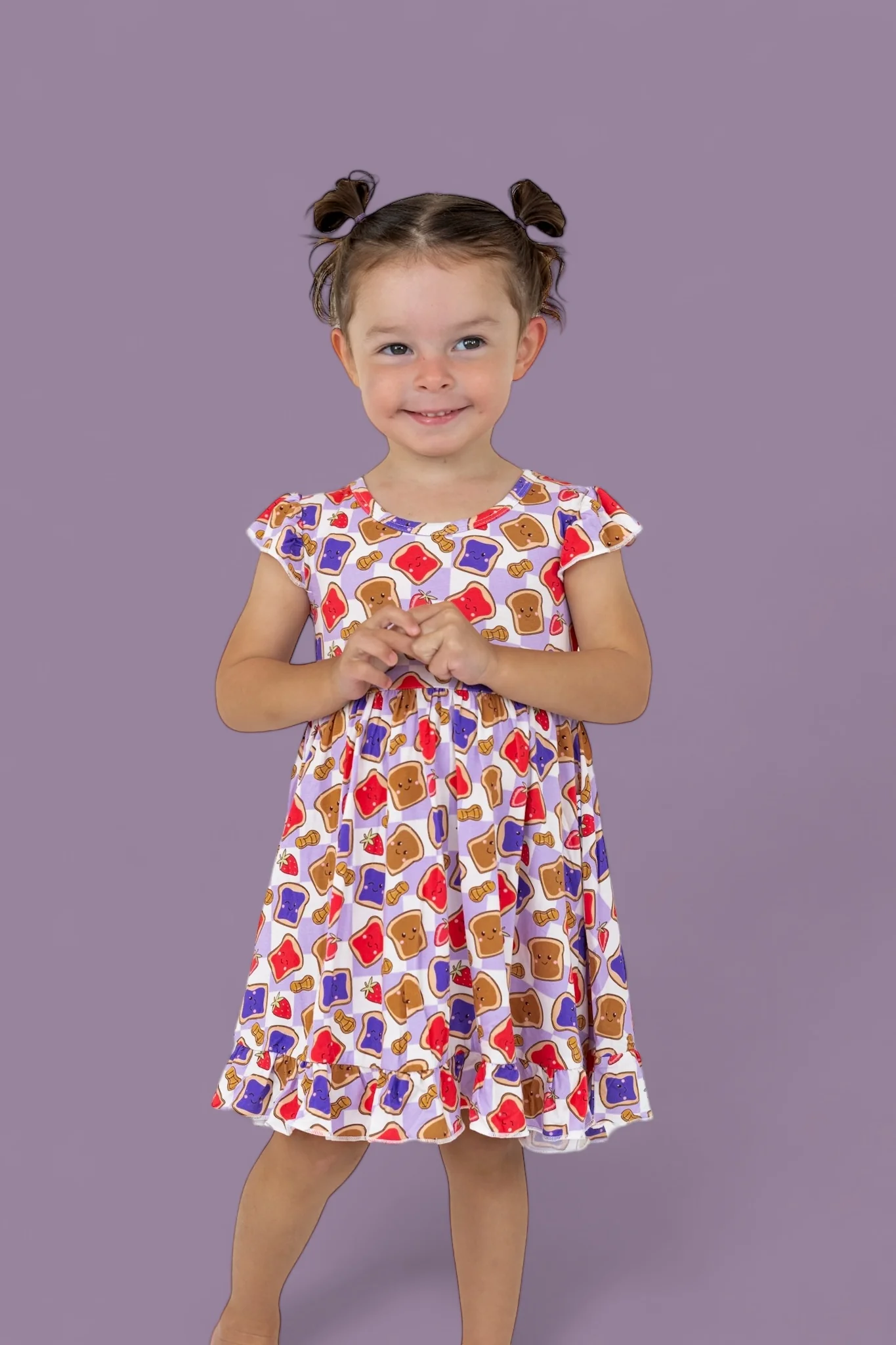 EXCLUSIVE PEANUT BUTTER JELLY TIME DREAM RUFFLE DRESS - Image 5