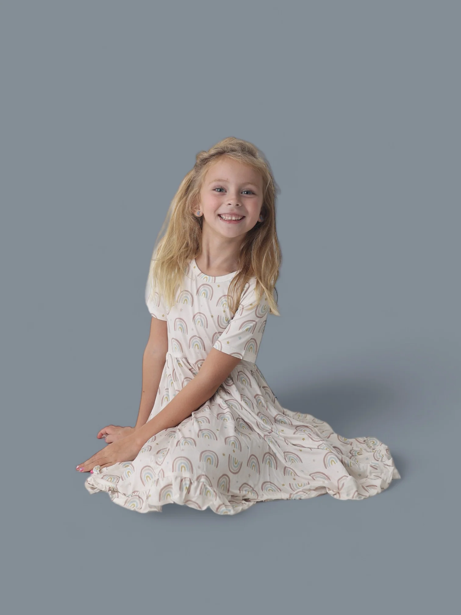 EXCLUSIVE RALEIGH'S RAINBOWS DREAM RUFFLE DRESS - Image 4