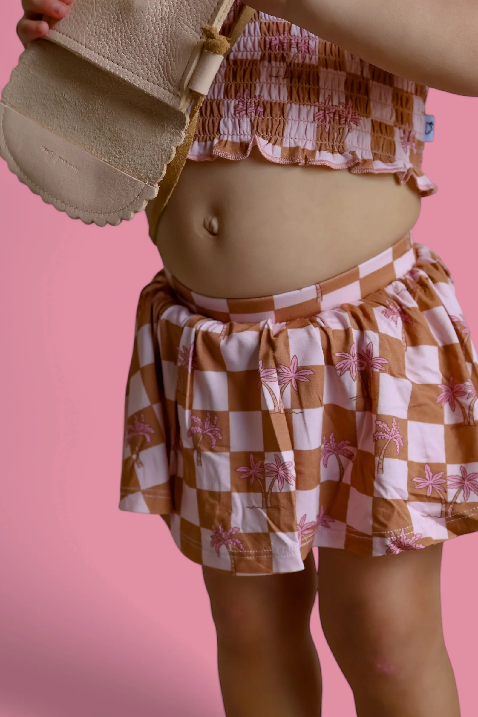 EXCLUSIVE SUNSET BEACH CHECKERS DREAM SMOCKED SKORT SET - Image 8