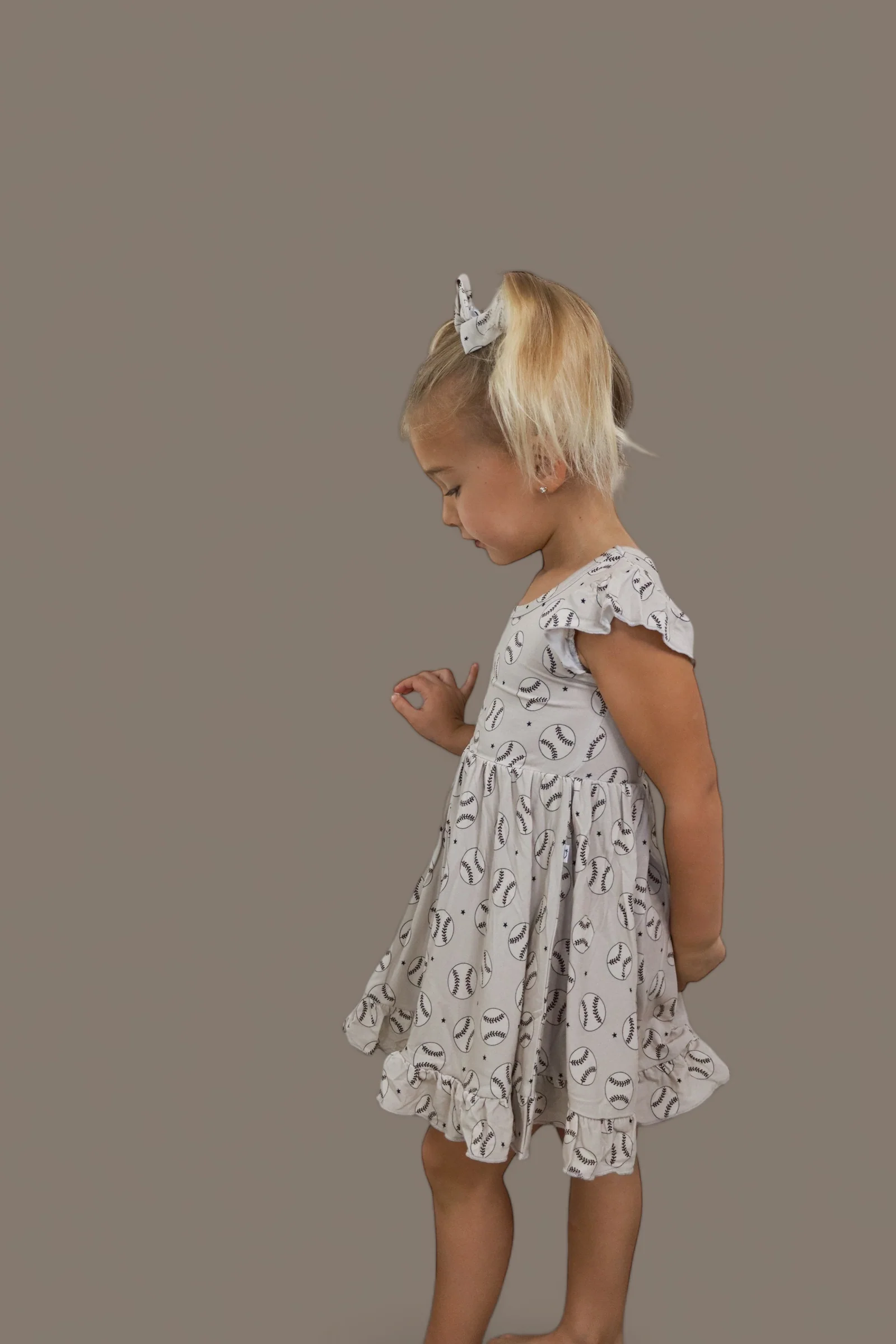 EXCLUSIVE SWING FOR THE STARS DREAM CAP SLEEVE RUFFLE DRESS - Image 11