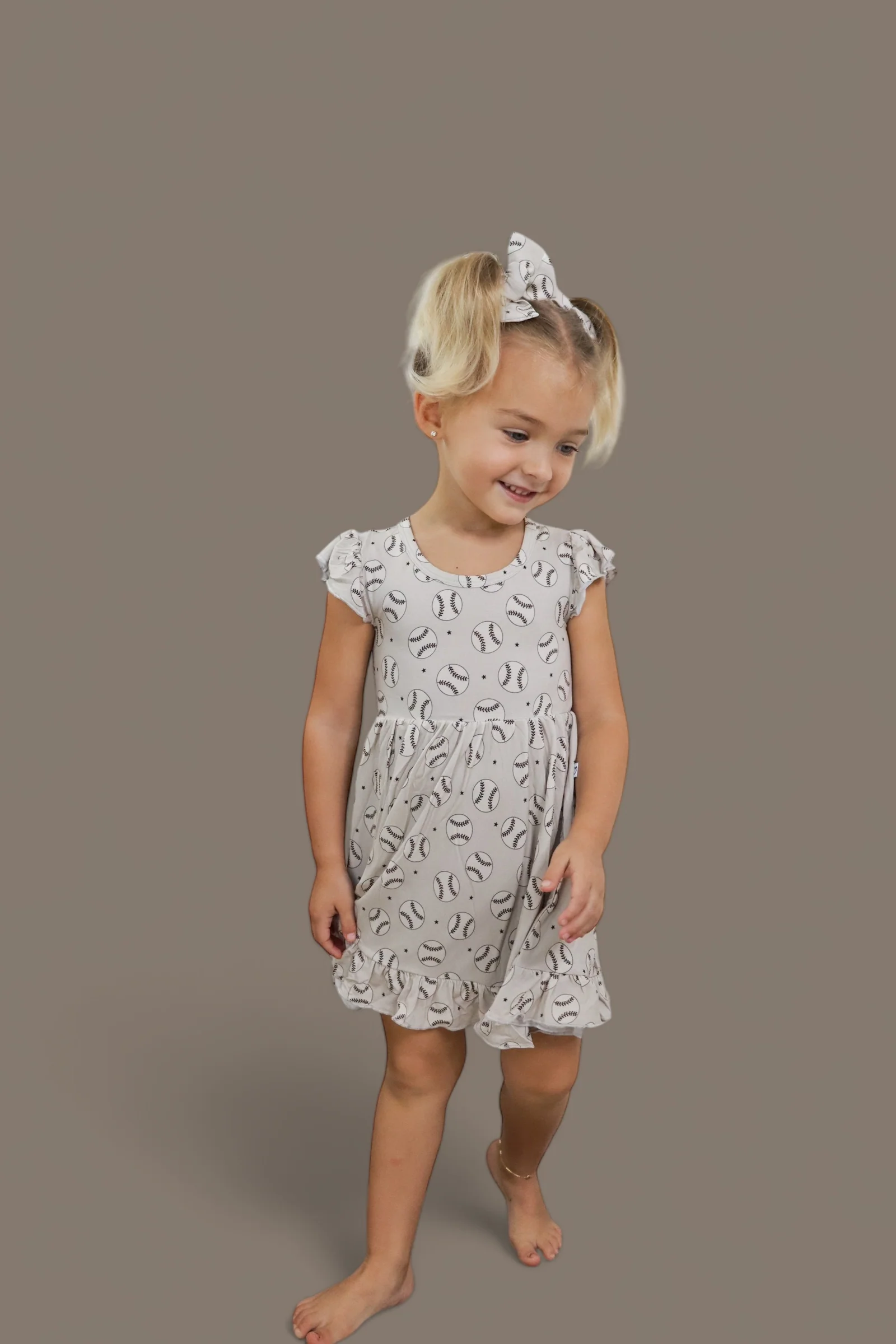 EXCLUSIVE SWING FOR THE STARS DREAM CAP SLEEVE RUFFLE DRESS - Image 12