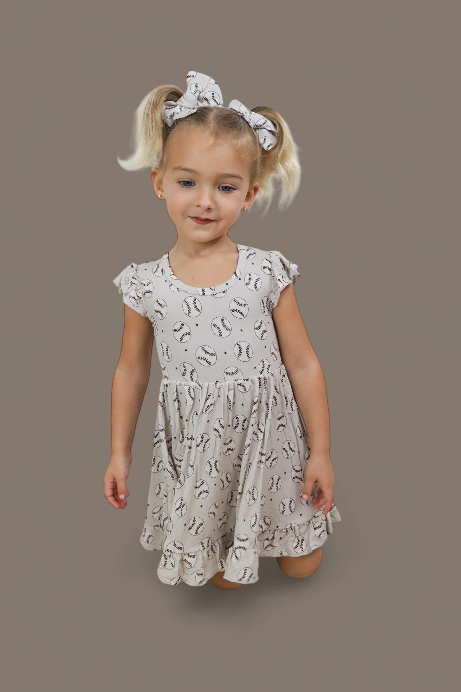 EXCLUSIVE SWING FOR THE STARS DREAM CAP SLEEVE RUFFLE DRESS - Image 13