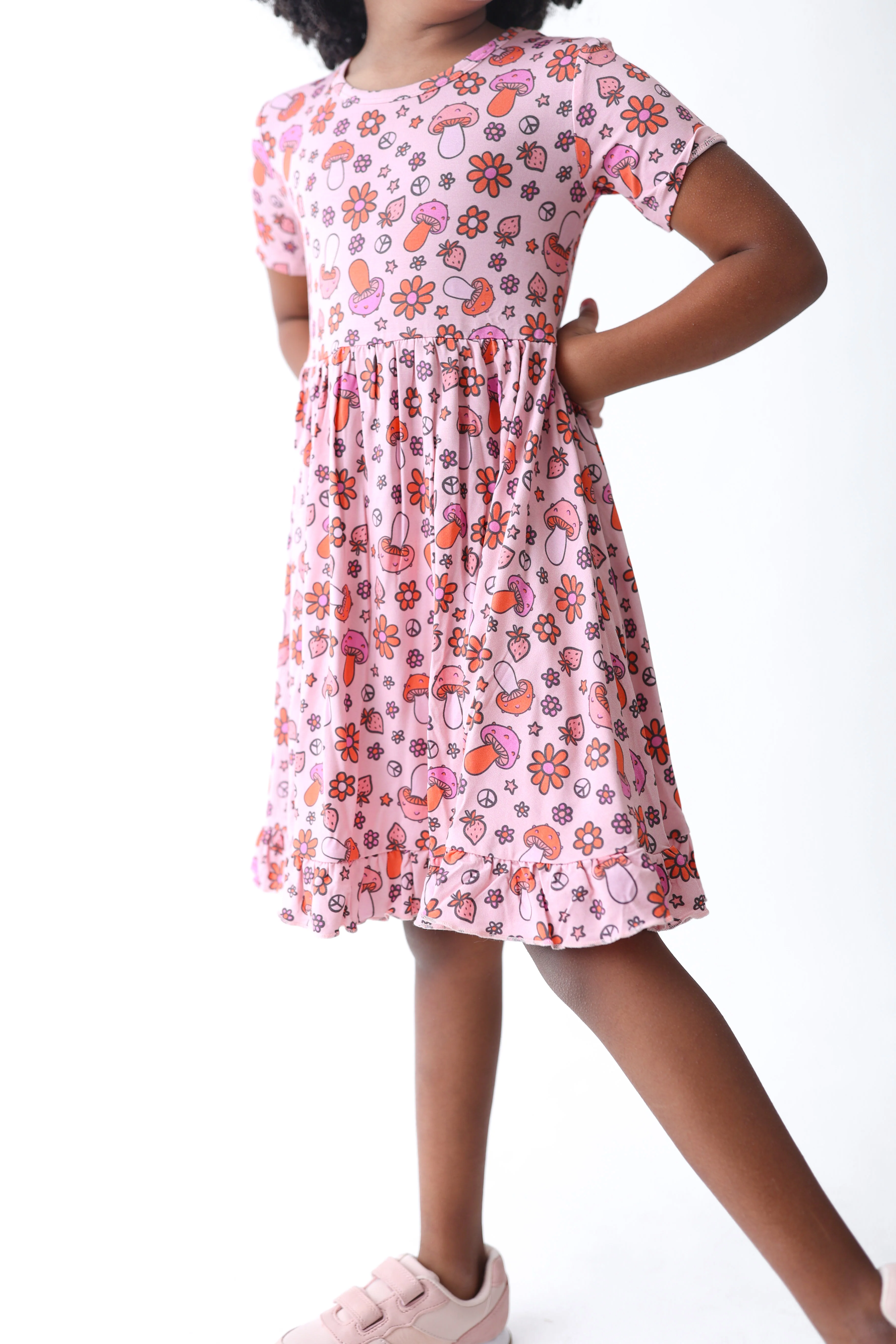 FEELIN' MUSHY DREAM RUFFLE DRESS - Image 3