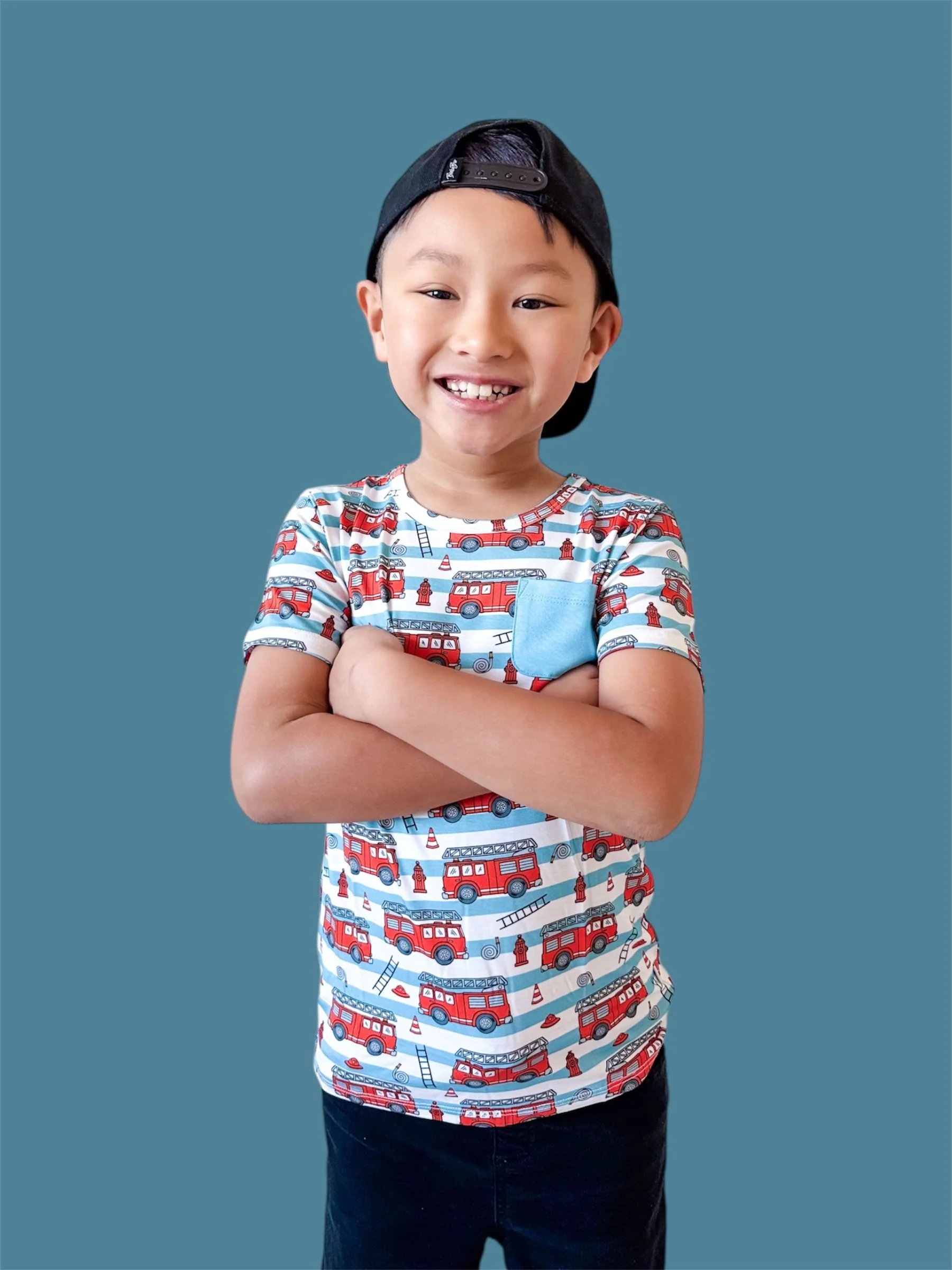 FIRETRUCK FRENZY DREAM POCKET TEE - Image 10