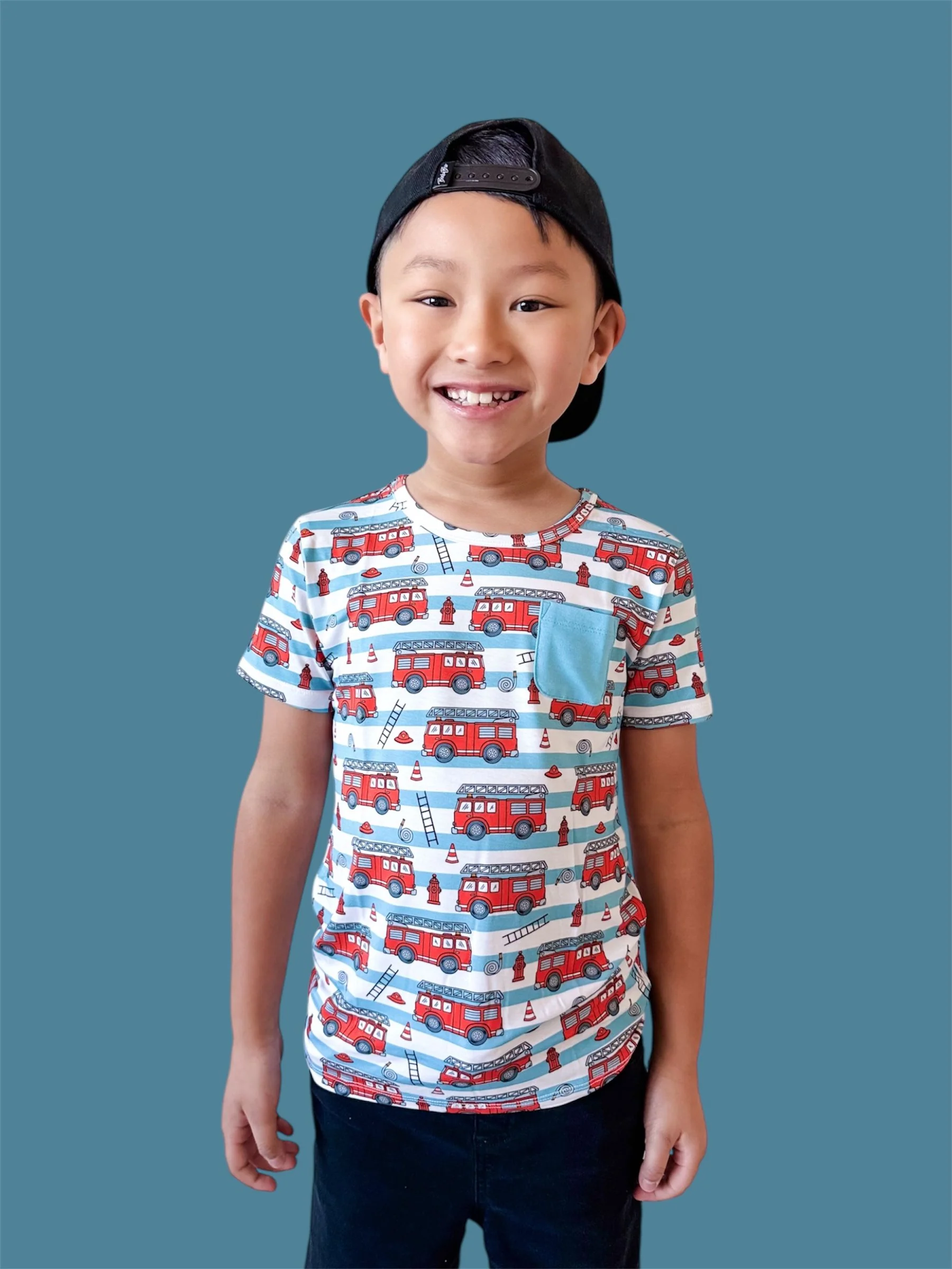 FIRETRUCK FRENZY DREAM POCKET TEE - Image 12