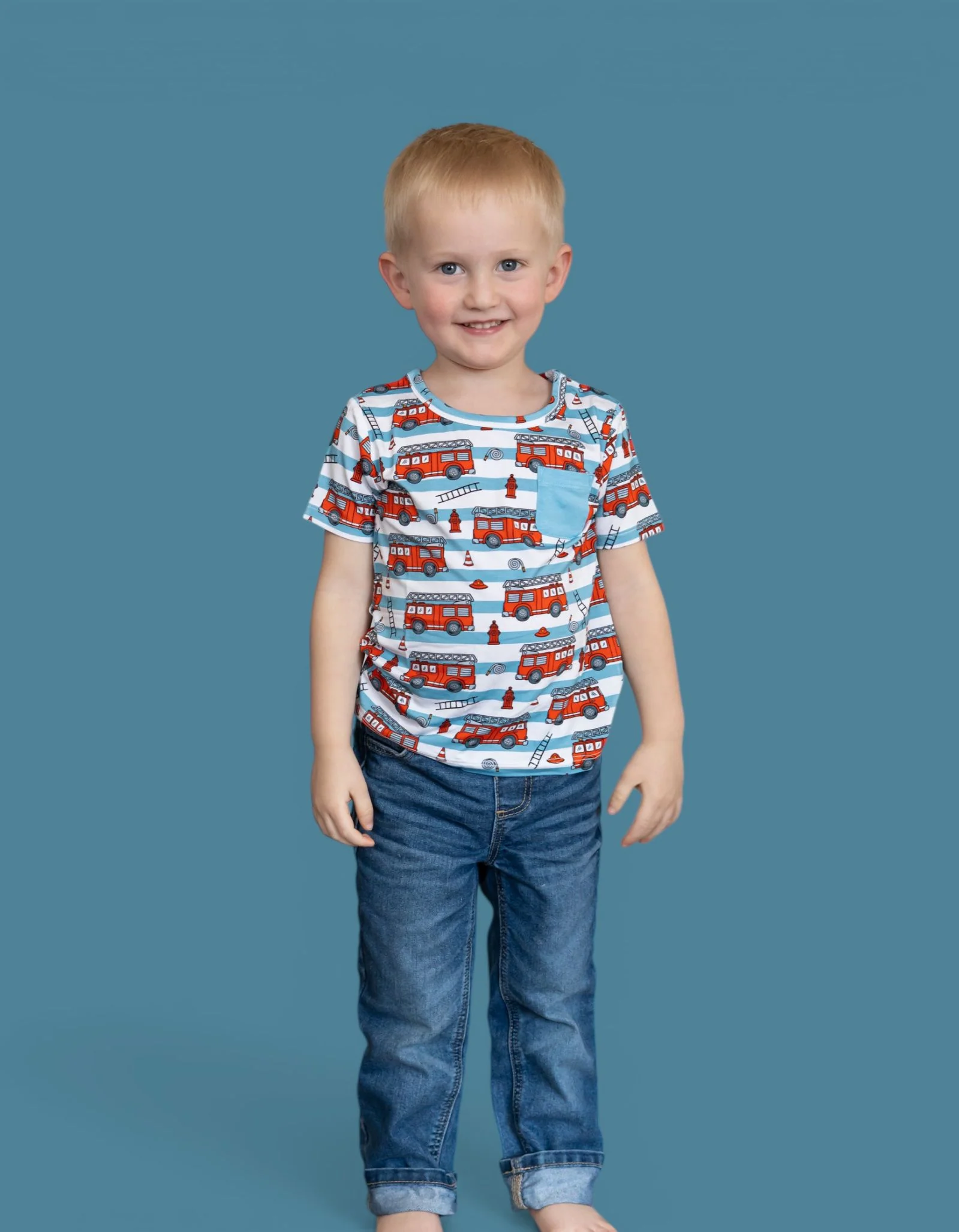 FIRETRUCK FRENZY DREAM POCKET TEE - Image 13