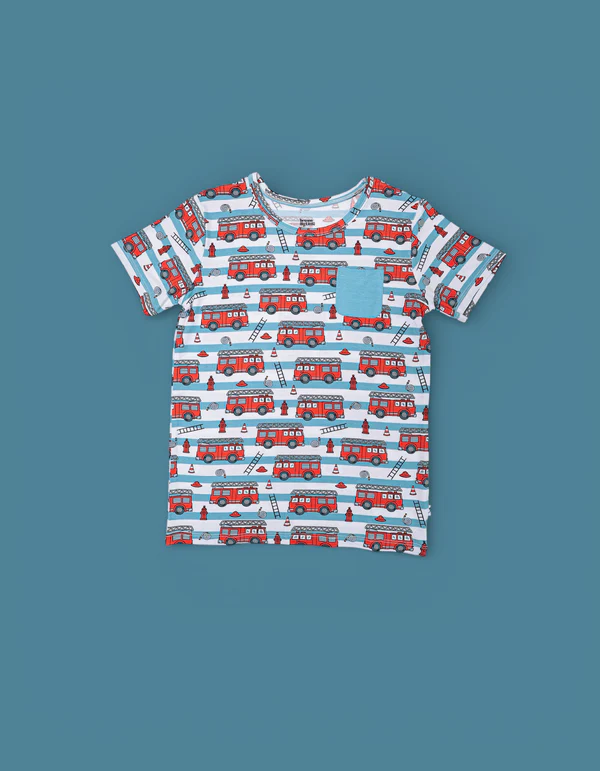 FIRETRUCK FRENZY DREAM POCKET TEE - Image 2