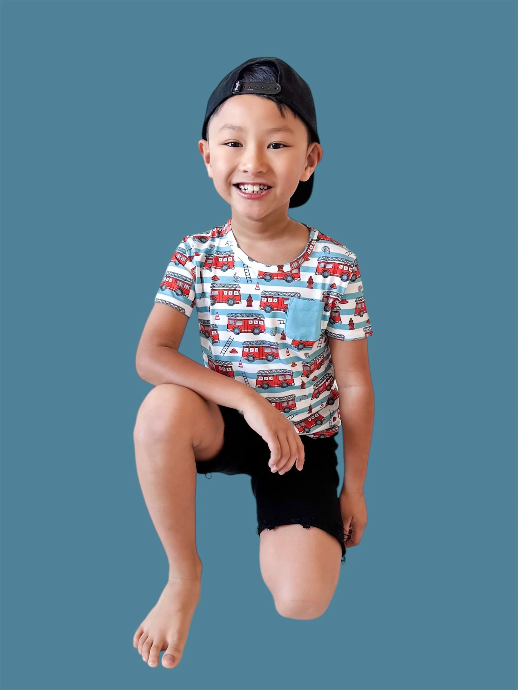 FIRETRUCK FRENZY DREAM POCKET TEE - Image 8