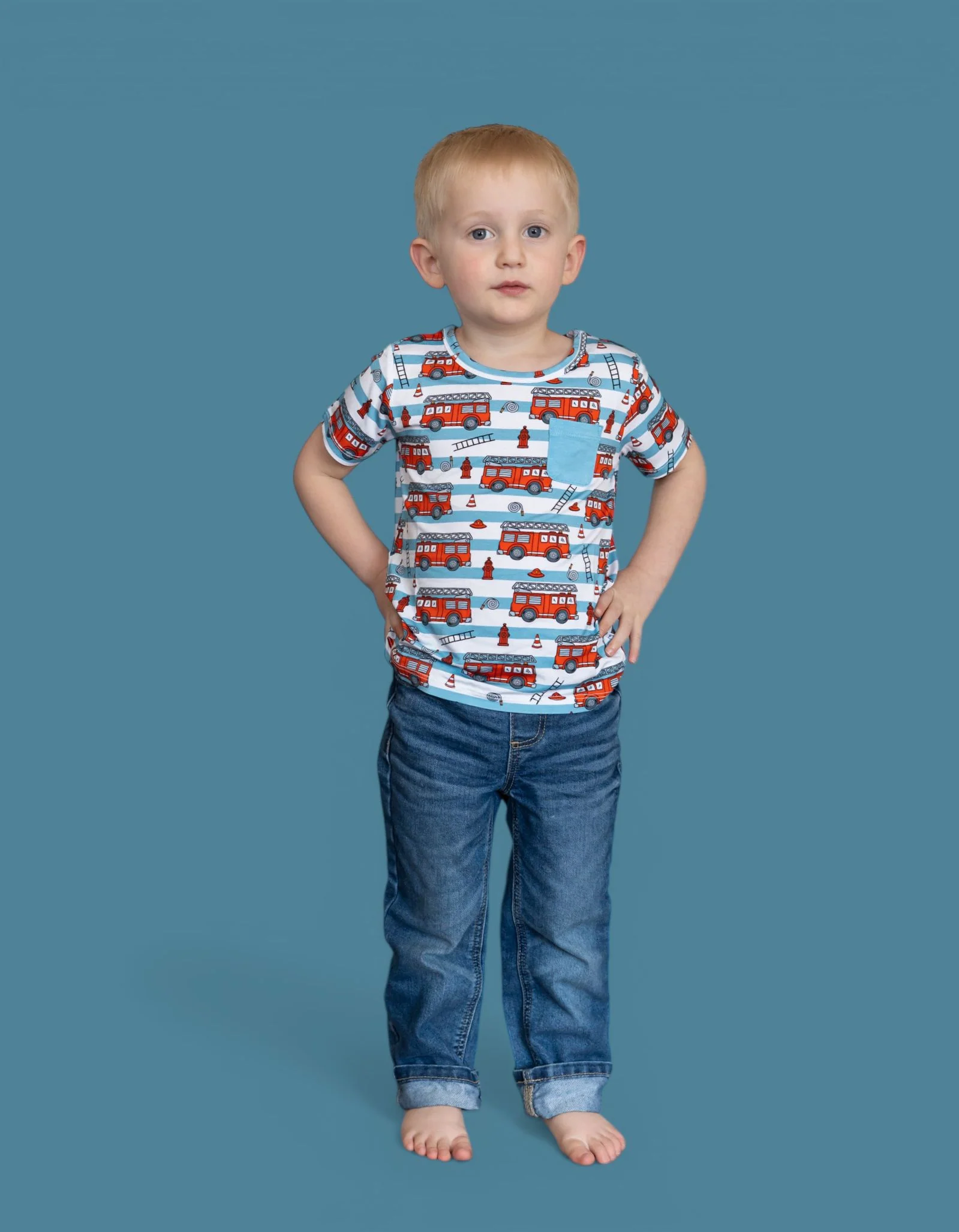 FIRETRUCK FRENZY DREAM POCKET TEE - Image 9