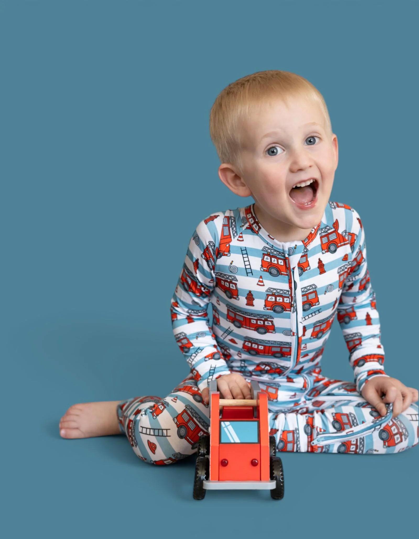 FIRETRUCK FRENZY DREAM ROMPER - Image 13
