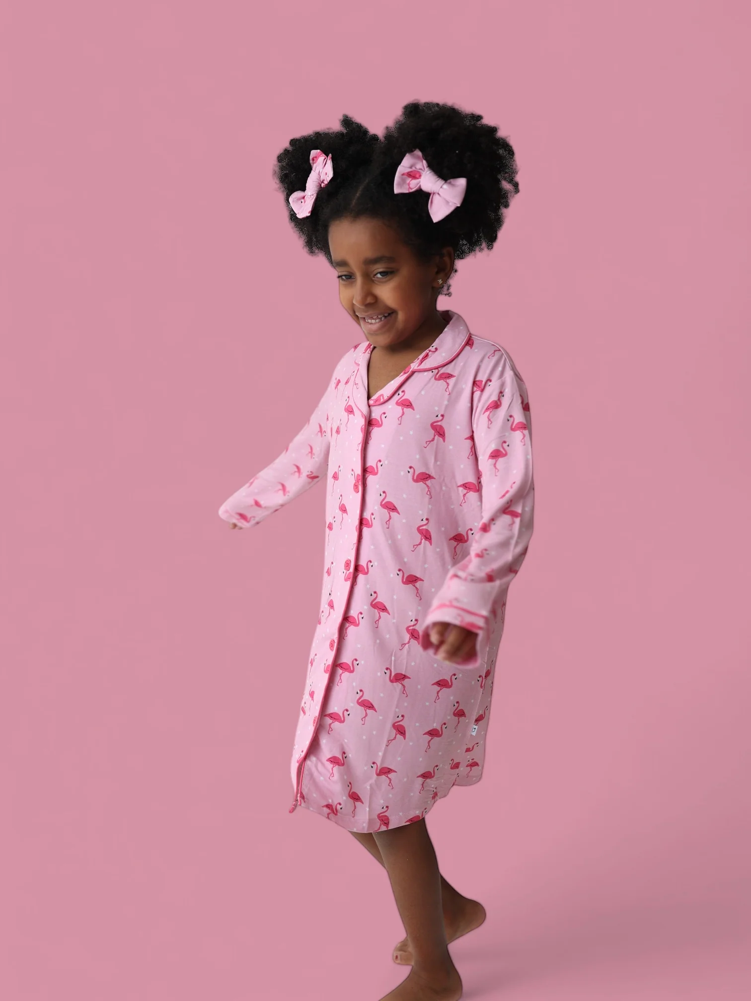 FLOCKING FLAMINGOS GIRL'S DREAM GOWN - Image 10