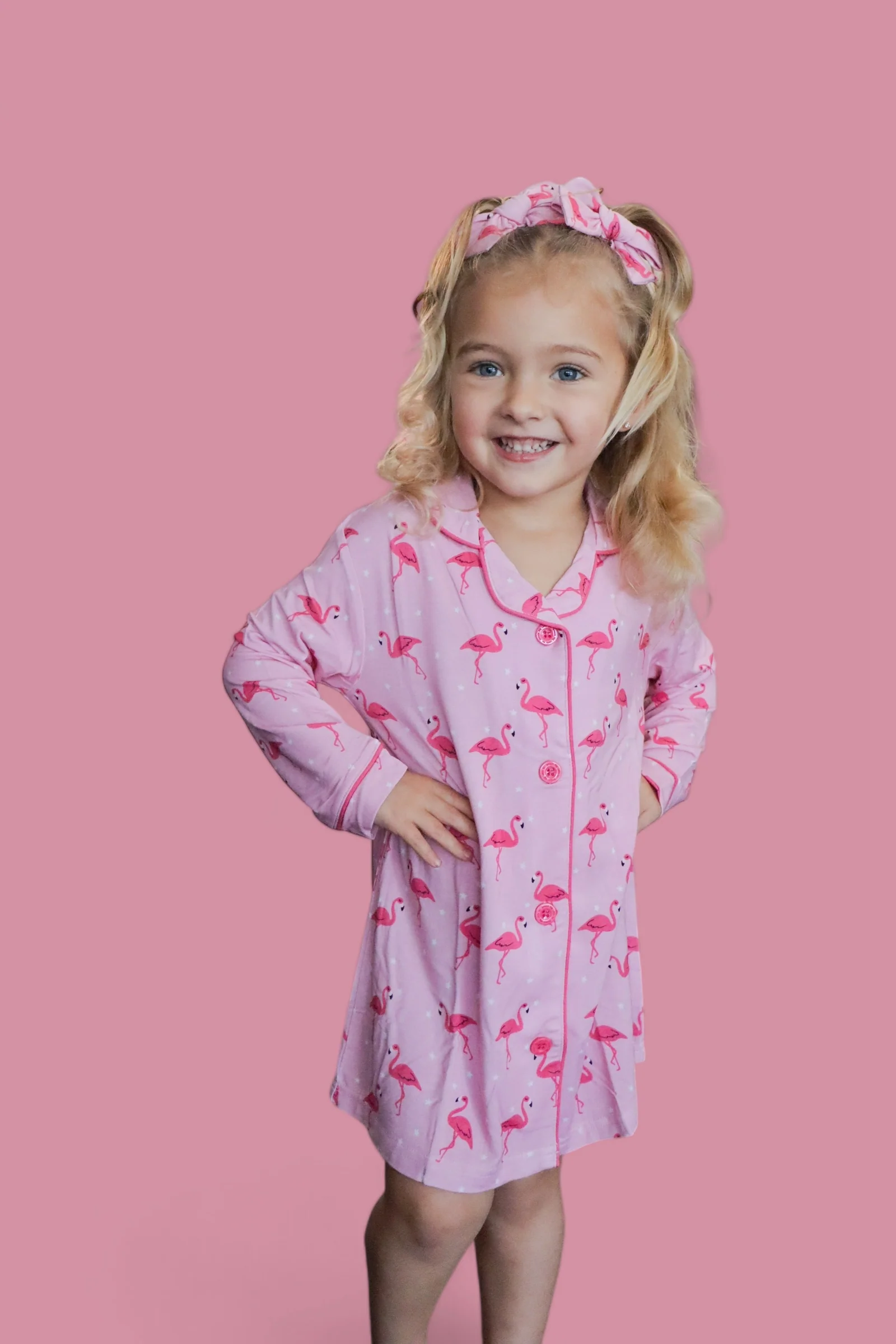 FLOCKING FLAMINGOS GIRL'S DREAM GOWN - Image 16