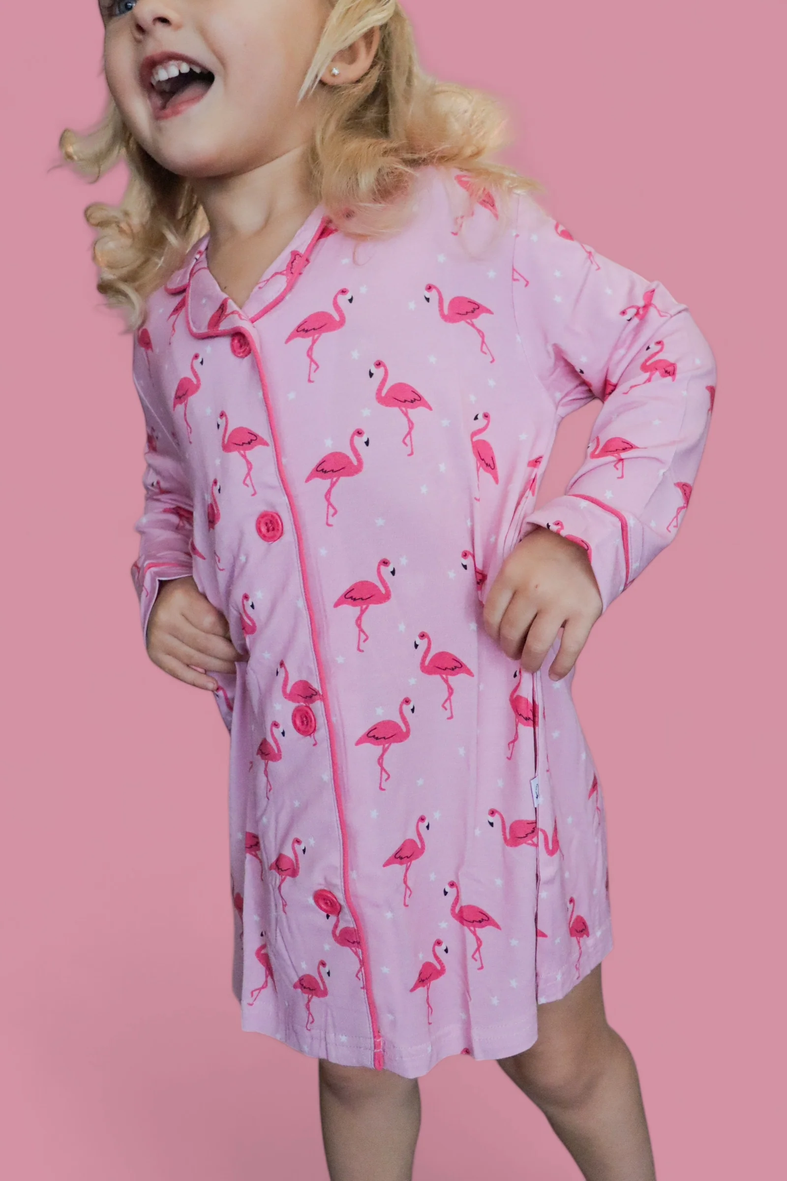 FLOCKING FLAMINGOS GIRL'S DREAM GOWN - Image 17