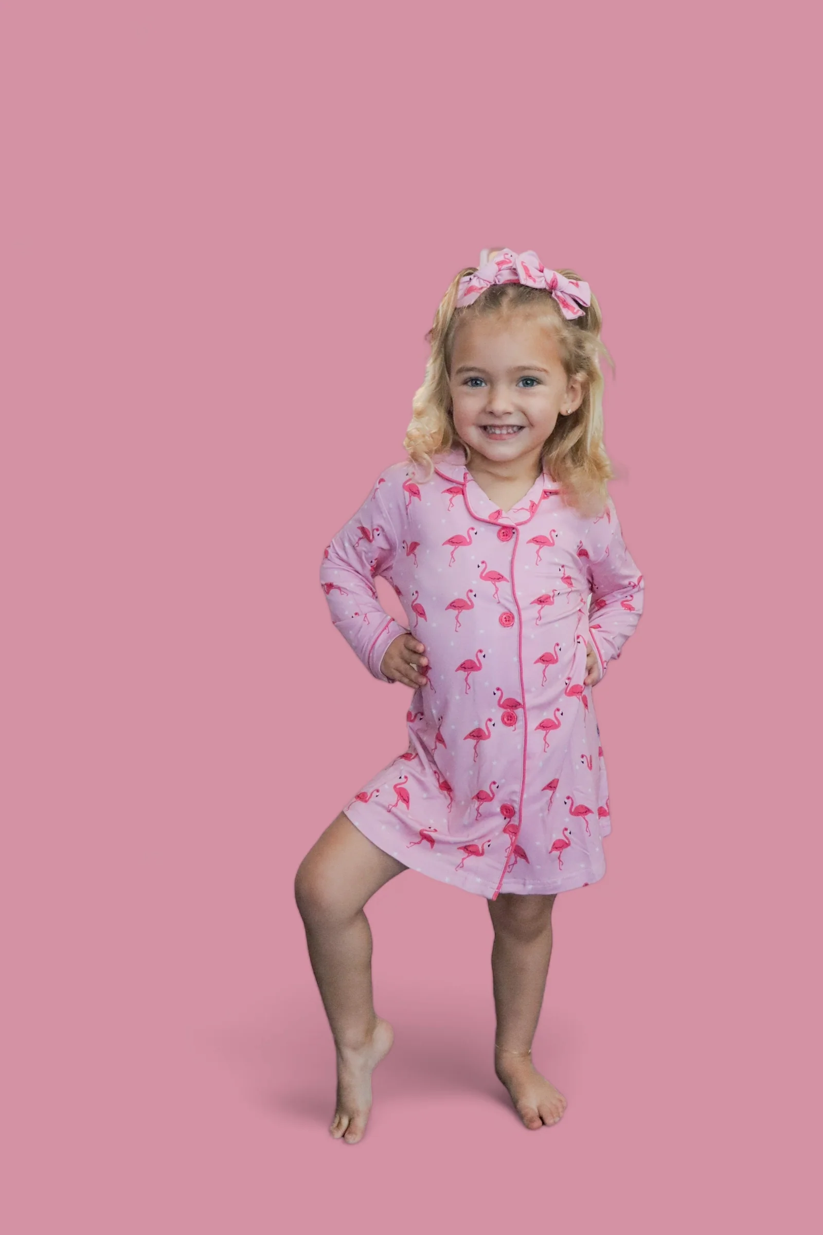 FLOCKING FLAMINGOS GIRL'S DREAM GOWN - Image 19