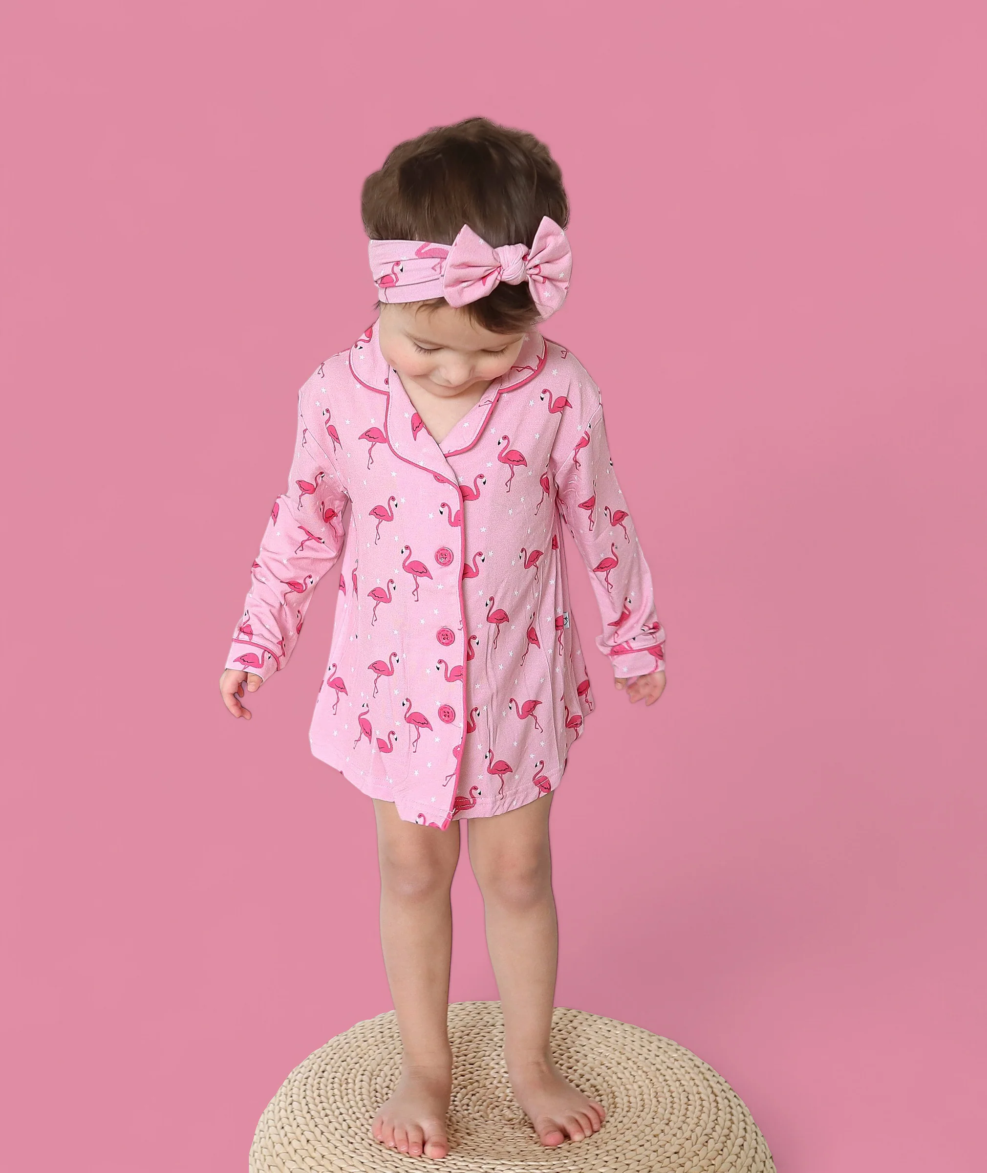 FLOCKING FLAMINGOS GIRL'S DREAM GOWN - Image 2