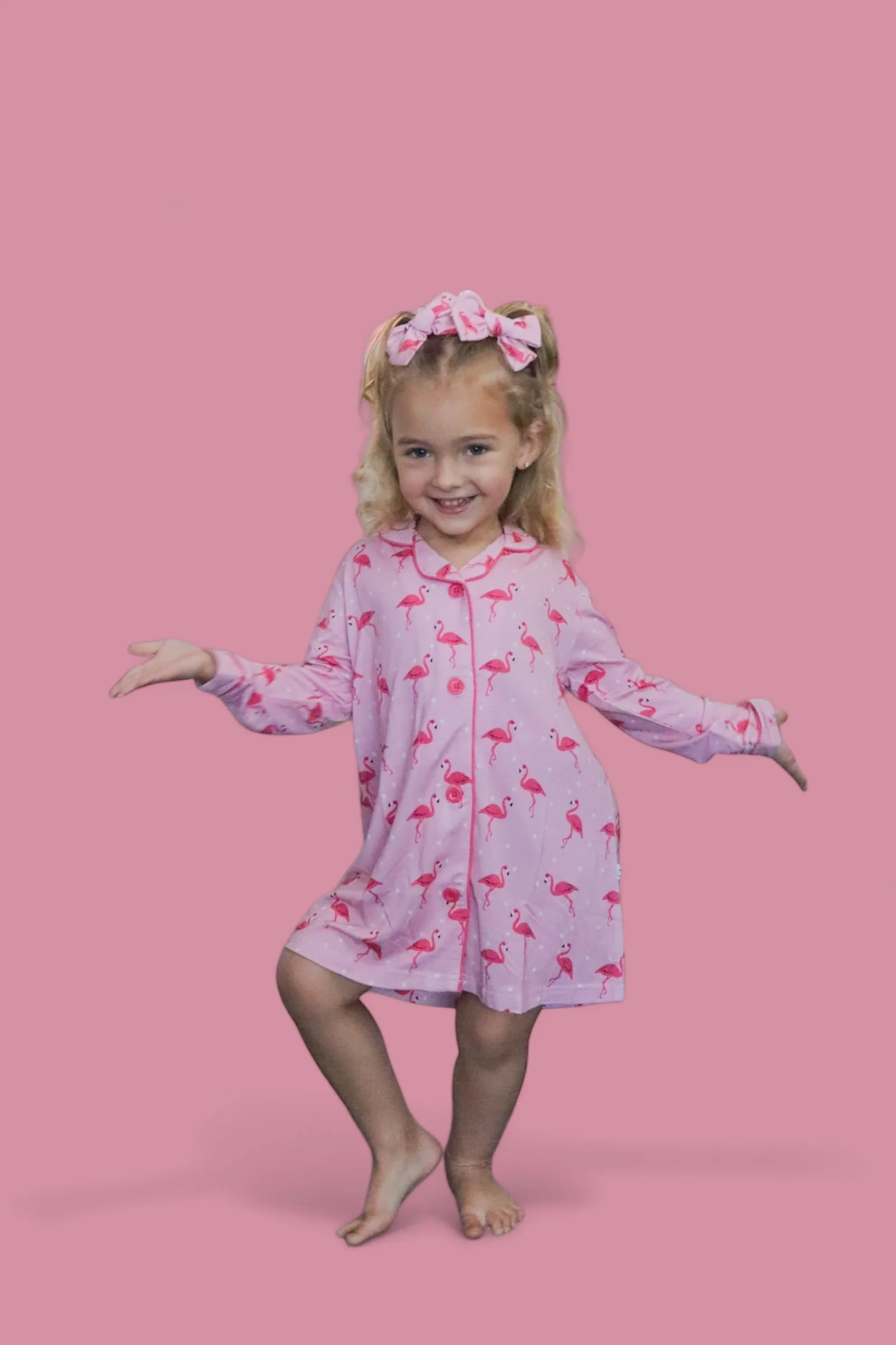 FLOCKING FLAMINGOS GIRL'S DREAM GOWN - Image 20