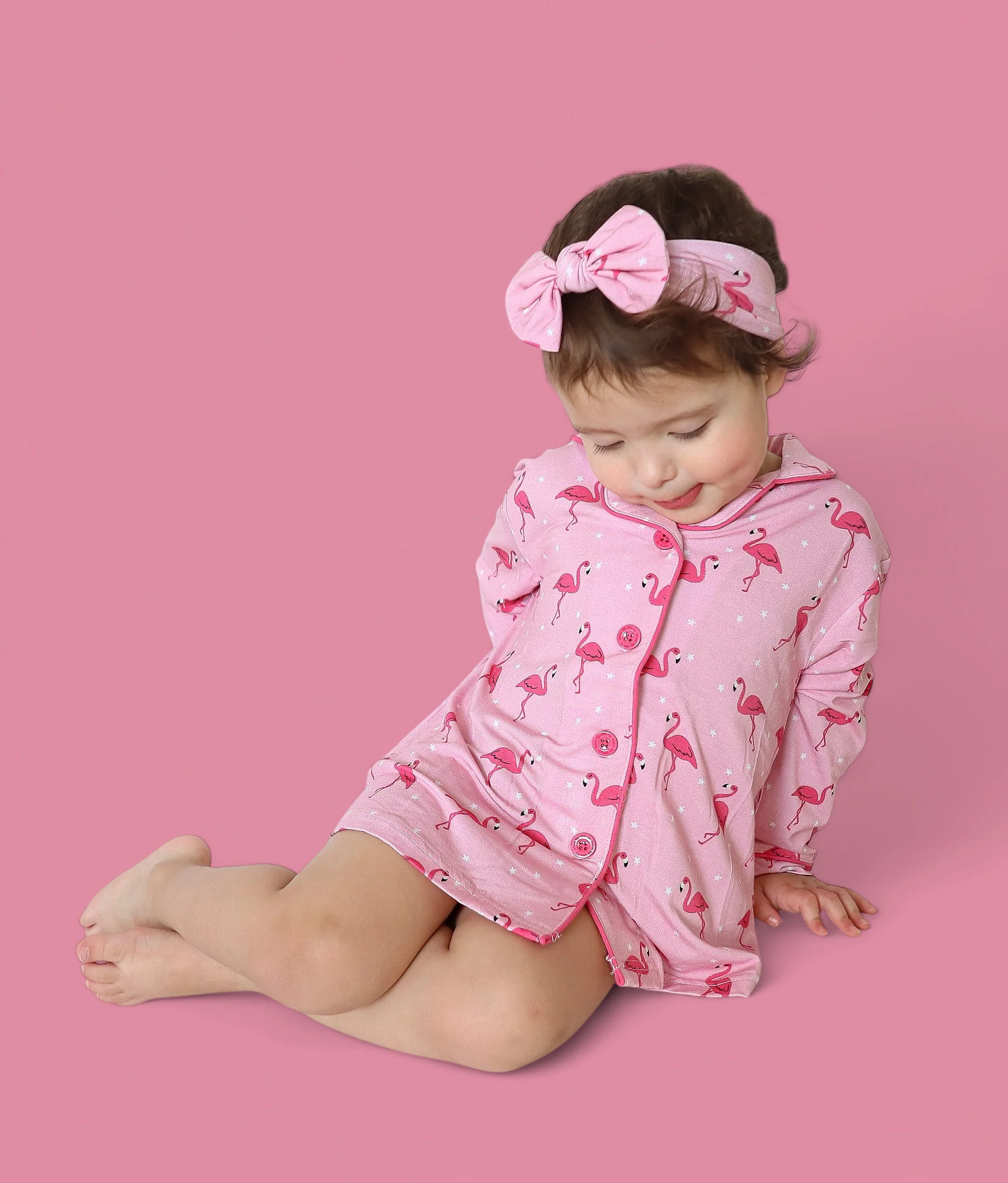 FLOCKING FLAMINGOS GIRL'S DREAM GOWN - Image 6