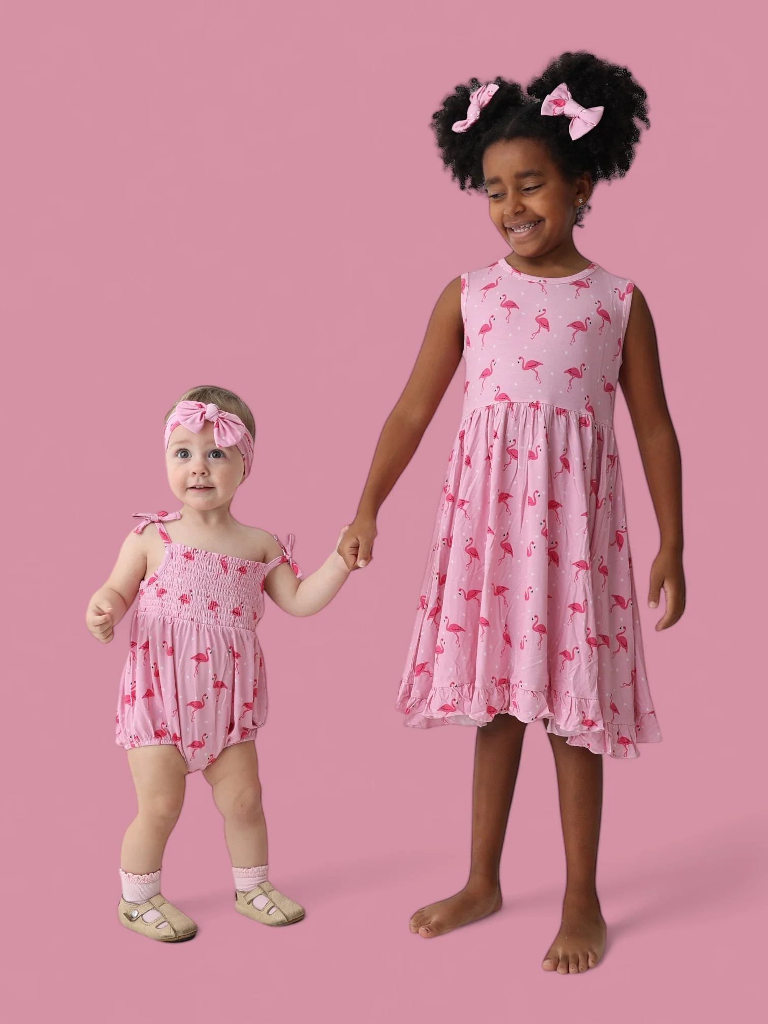 FLOCKING FLAMINGOS SLEEVELESS DREAM RUFFLE DRESS - Image 5