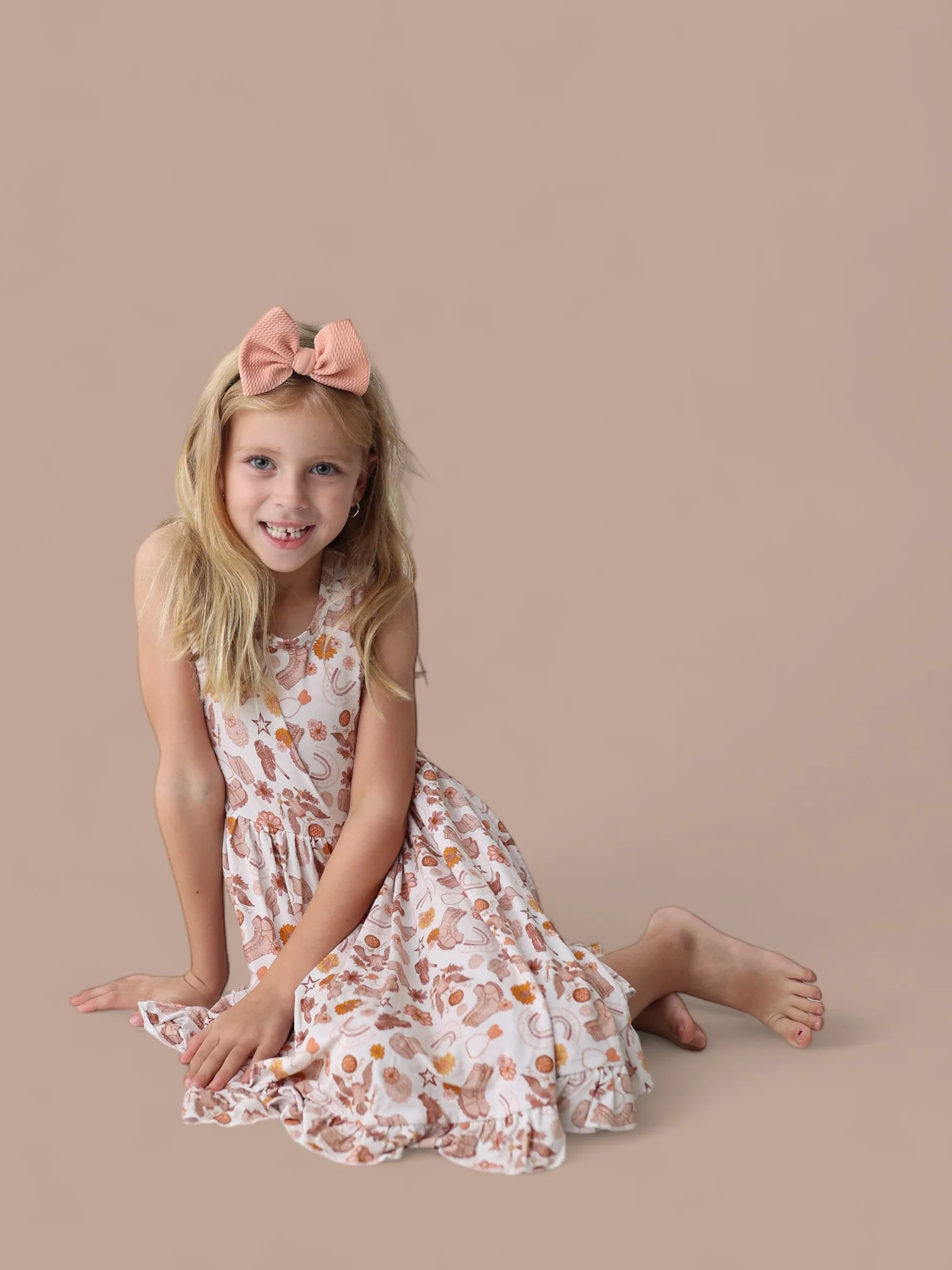 FLOWERS AND BOOTS DREAM TANK RUFFLE DRESS - Image 11