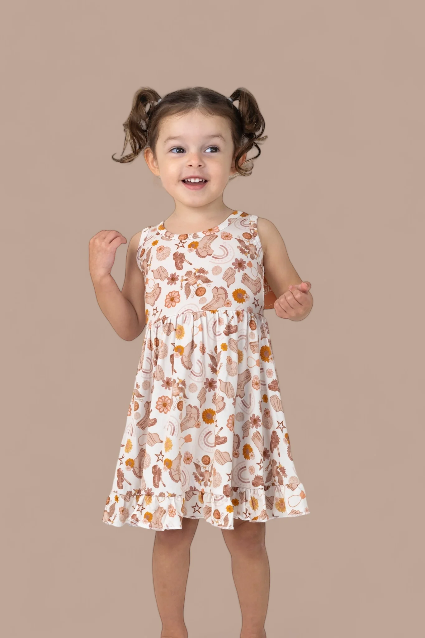FLOWERS AND BOOTS DREAM TANK RUFFLE DRESS - Image 5